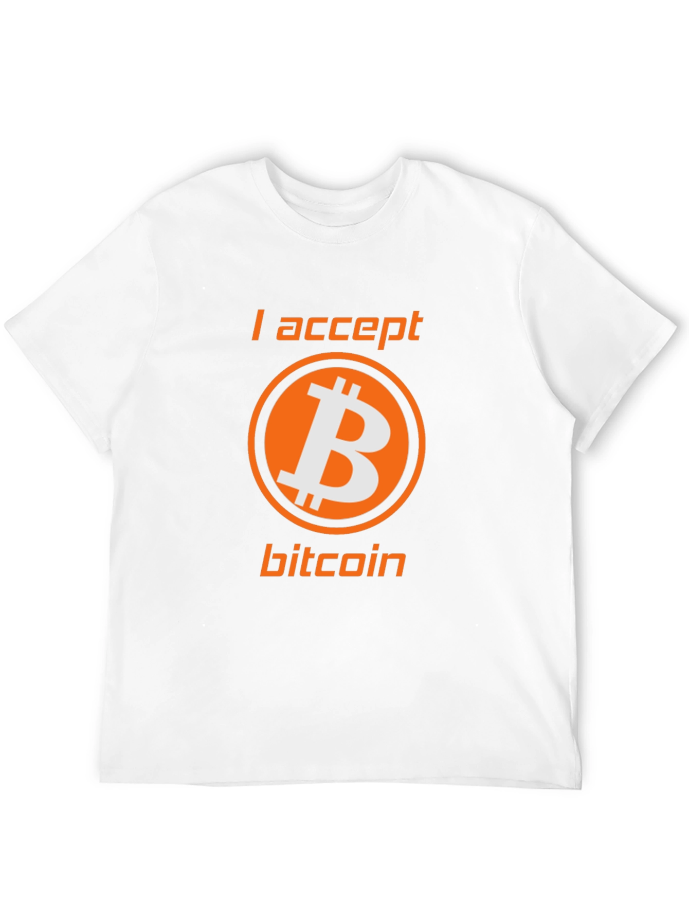 I Accept Bitcoin Tee - Crypto Enthusiast T-Shirt