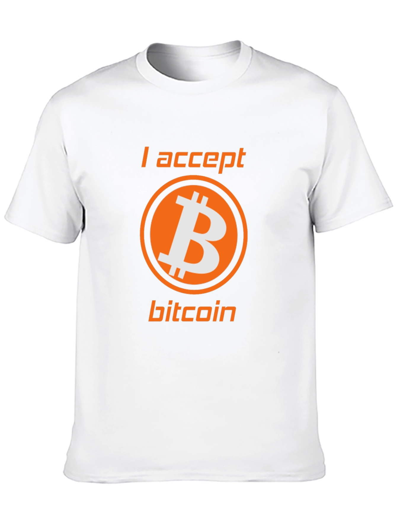 I Accept Bitcoin Tee - Crypto Enthusiast T-Shirt