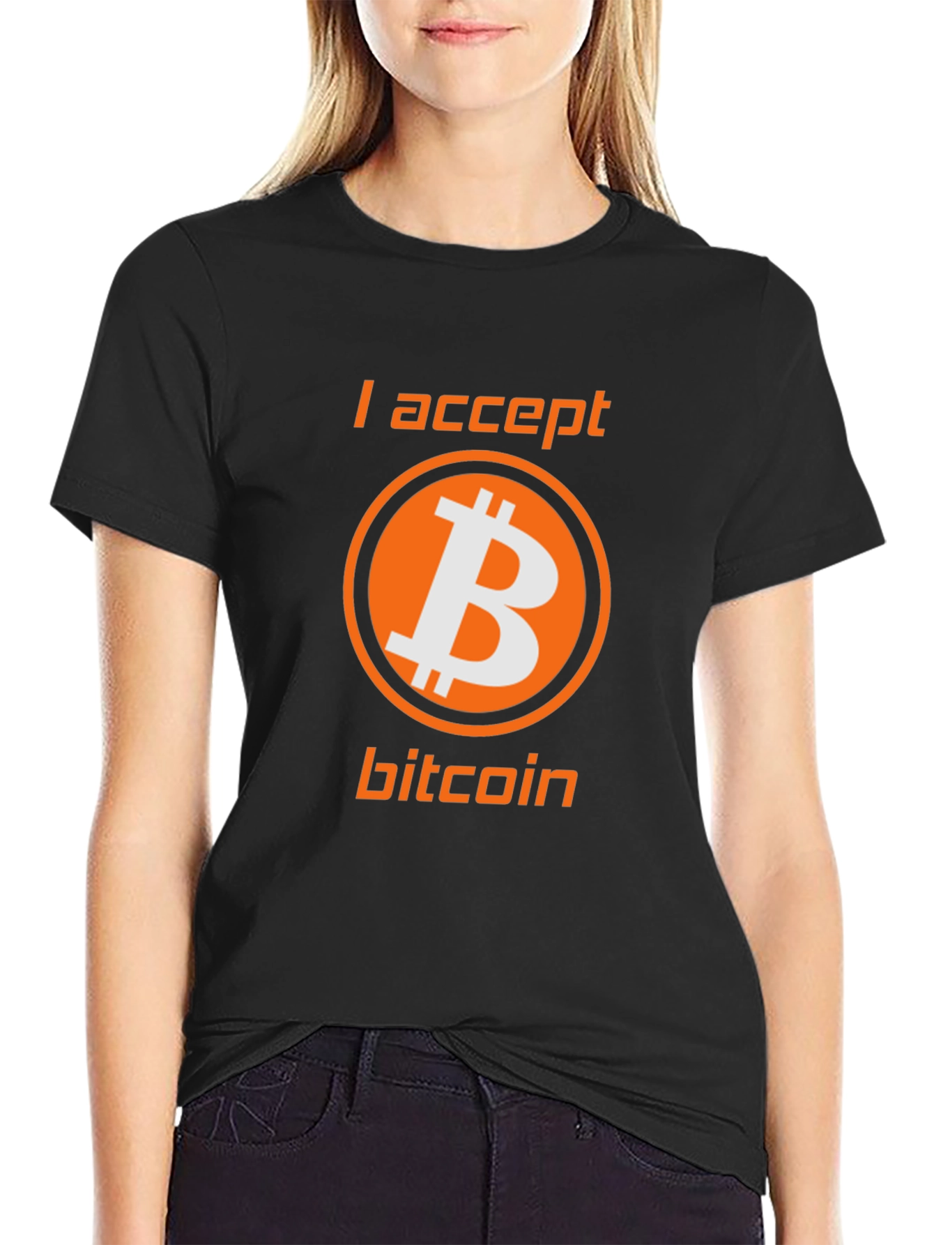 I Accept Bitcoin Tee - Crypto Enthusiast T-Shirt