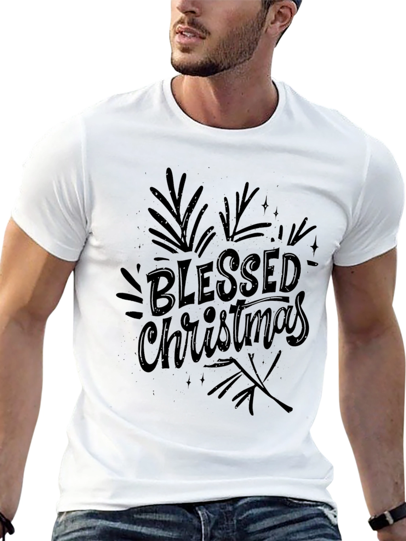 Blessed Christmas Graphic Tee - Holiday Style