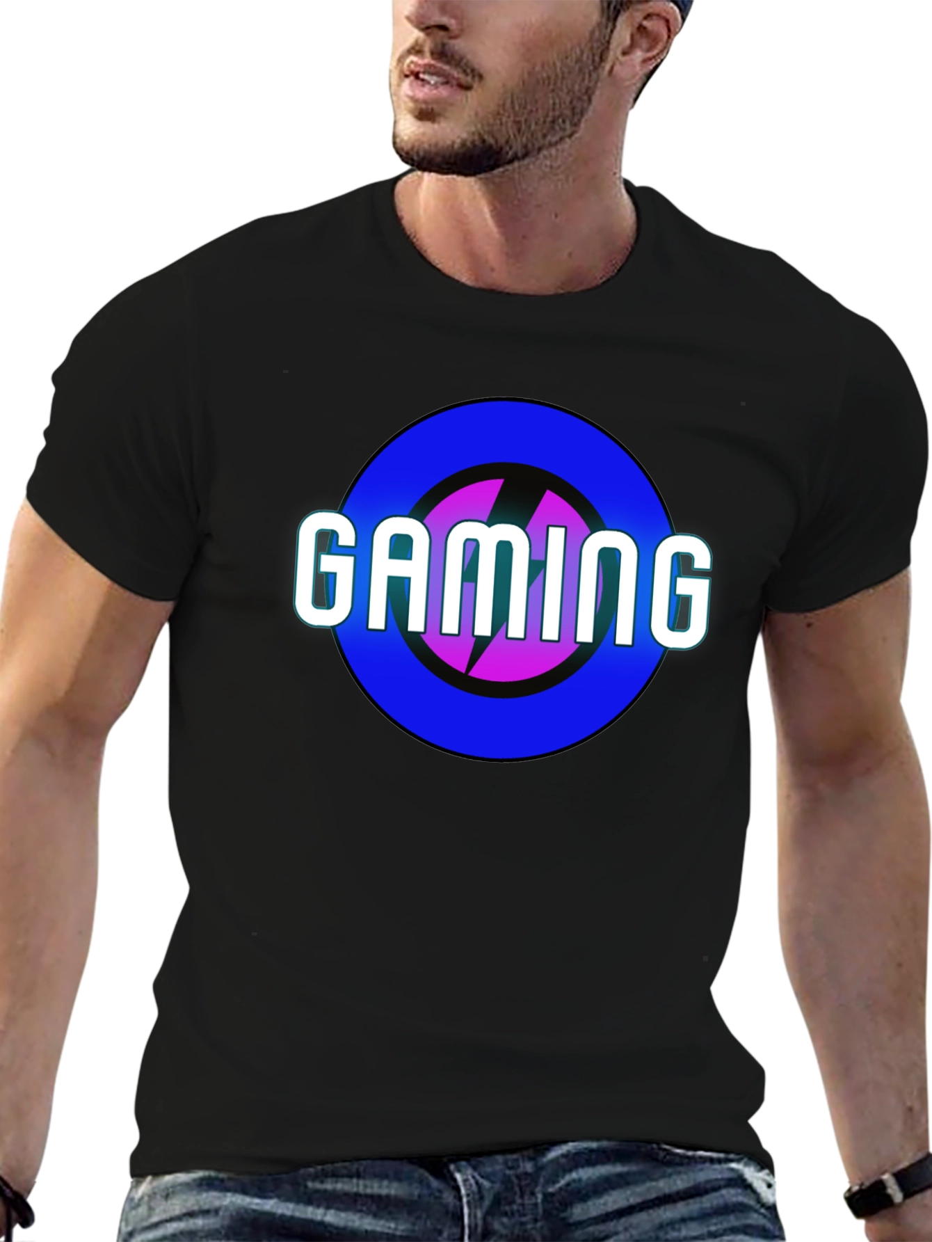 Gaming T-Shirt - Electric Bolt Design