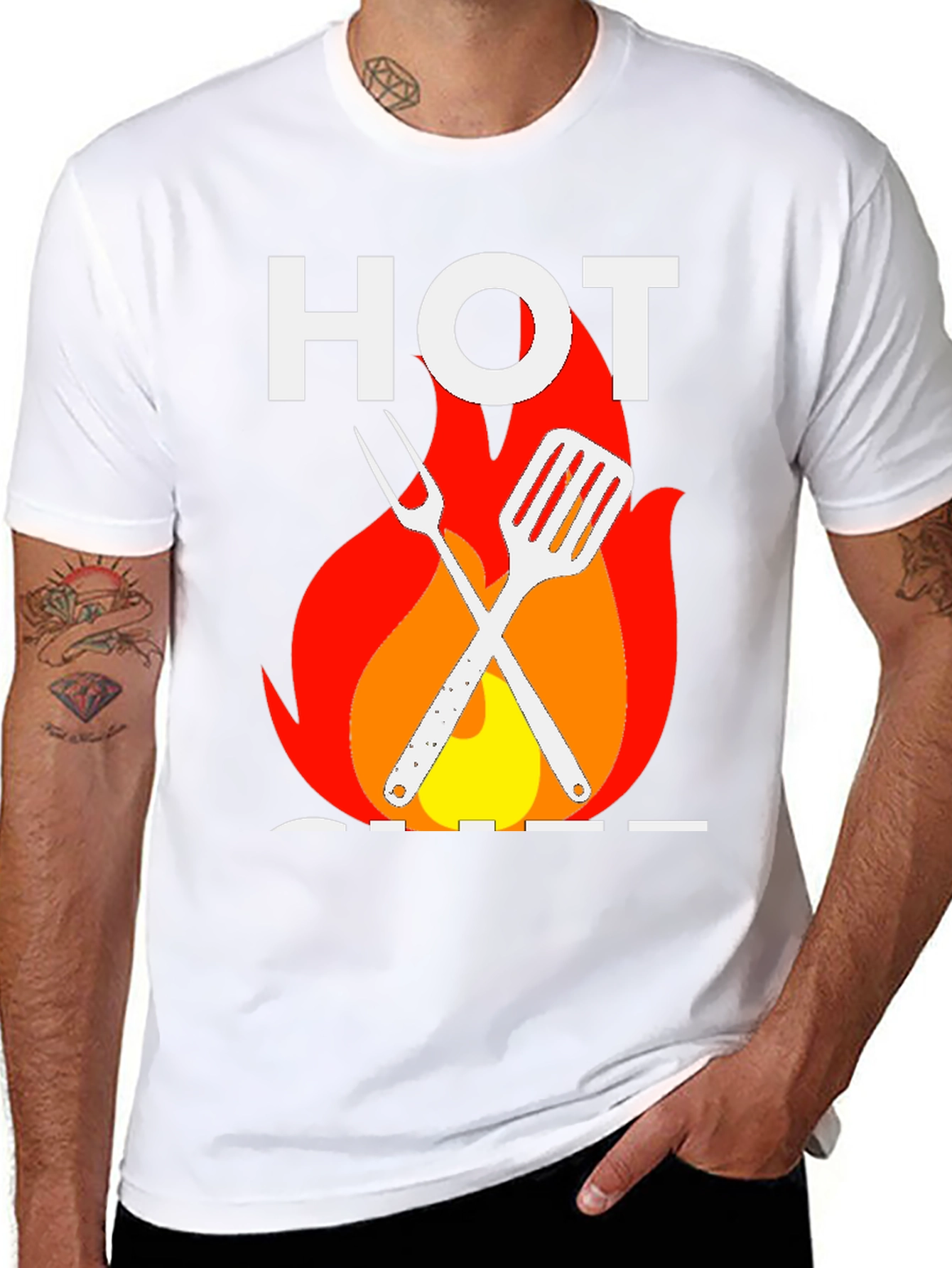 Hot Chef Graphic T-Shirt - Grill Master Tee