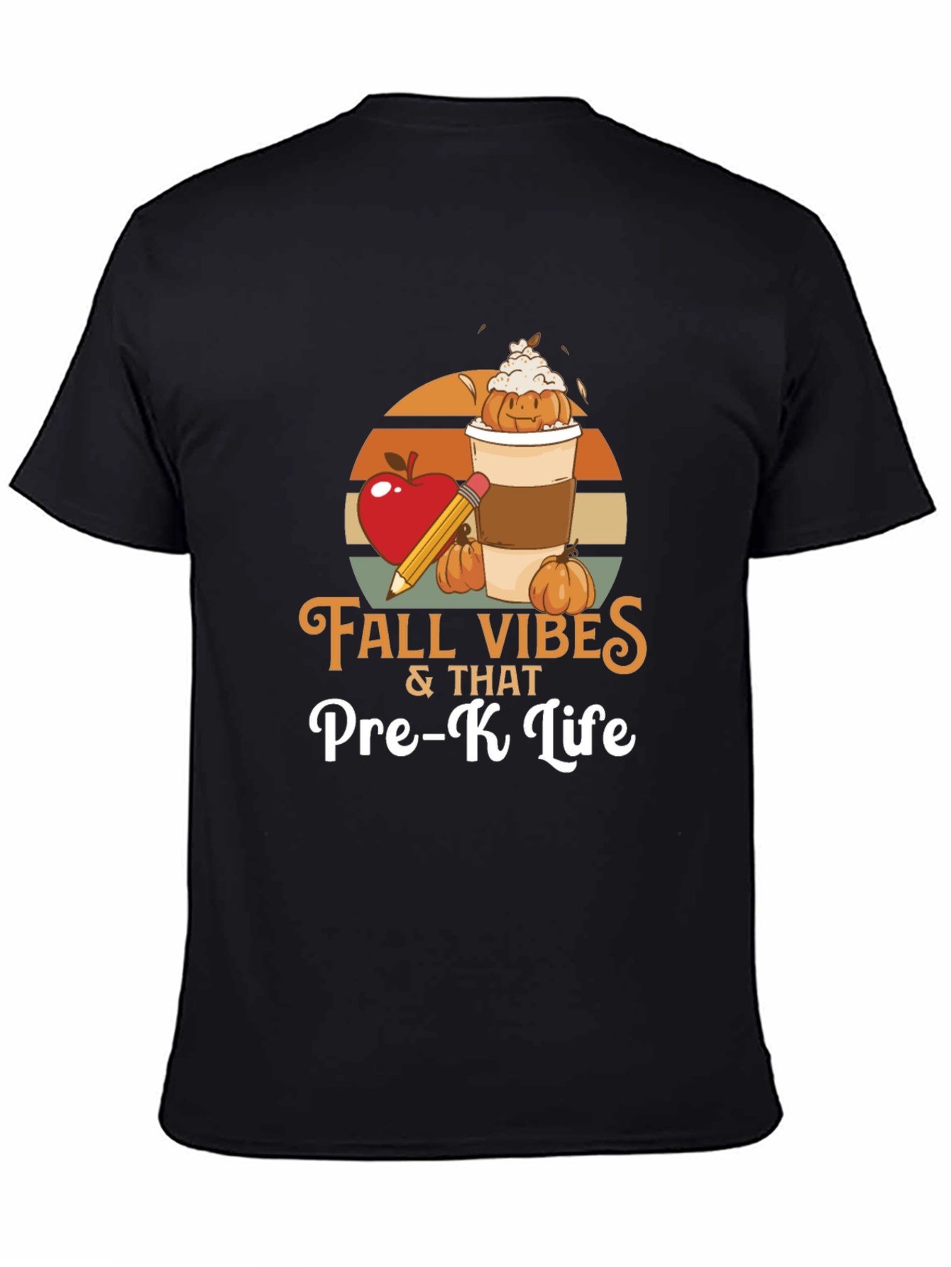 Fall Vibes Pre-K Teacher Shirt - Autumn School Tee