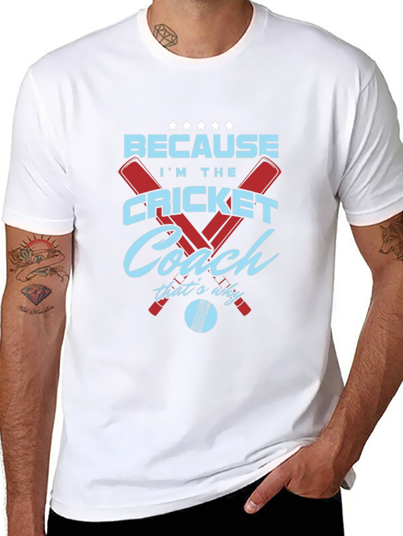 Cricket Coach T-Shirt - Because Im The...
