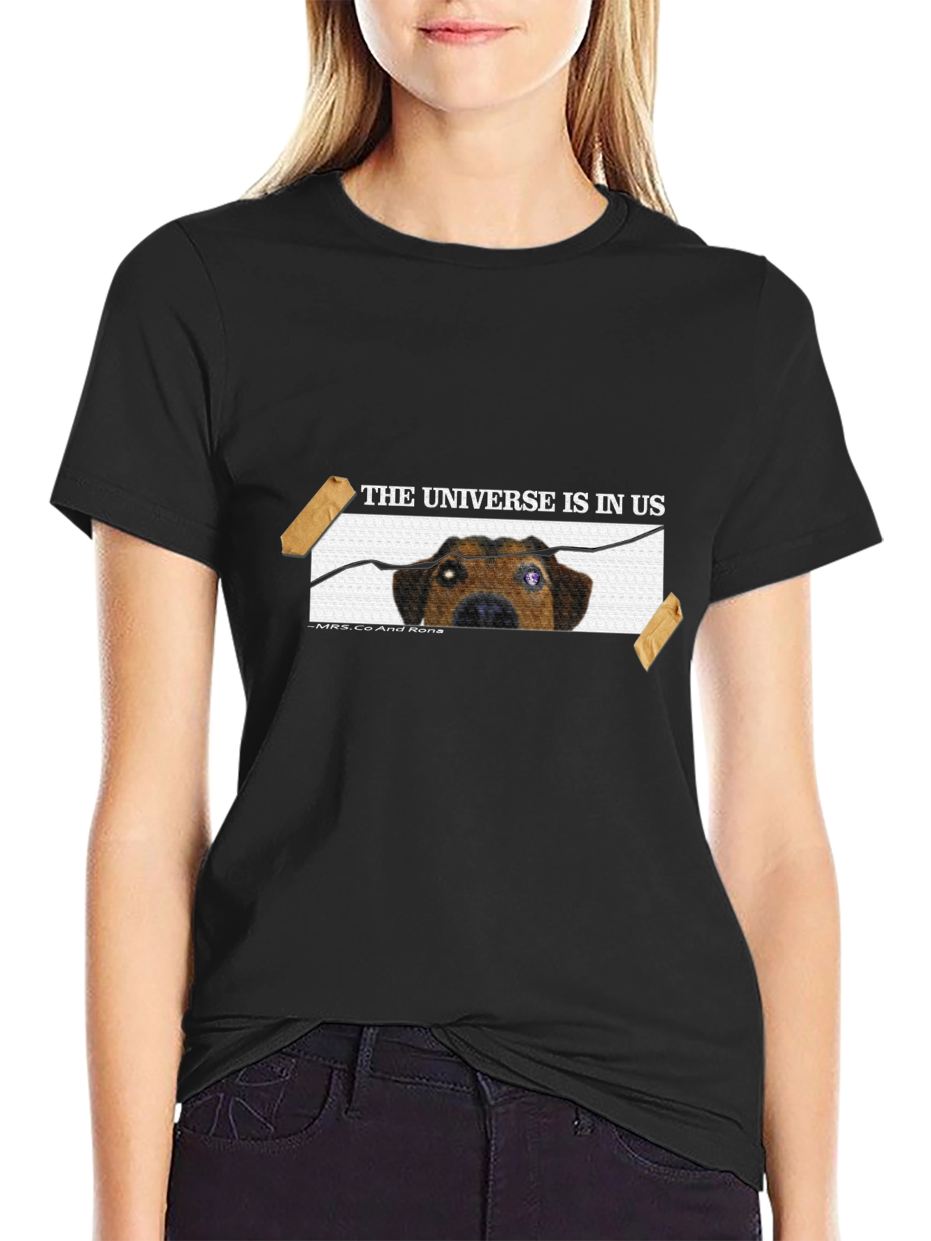 Dog in Universe T-Shirt - Unique Graphic Tee