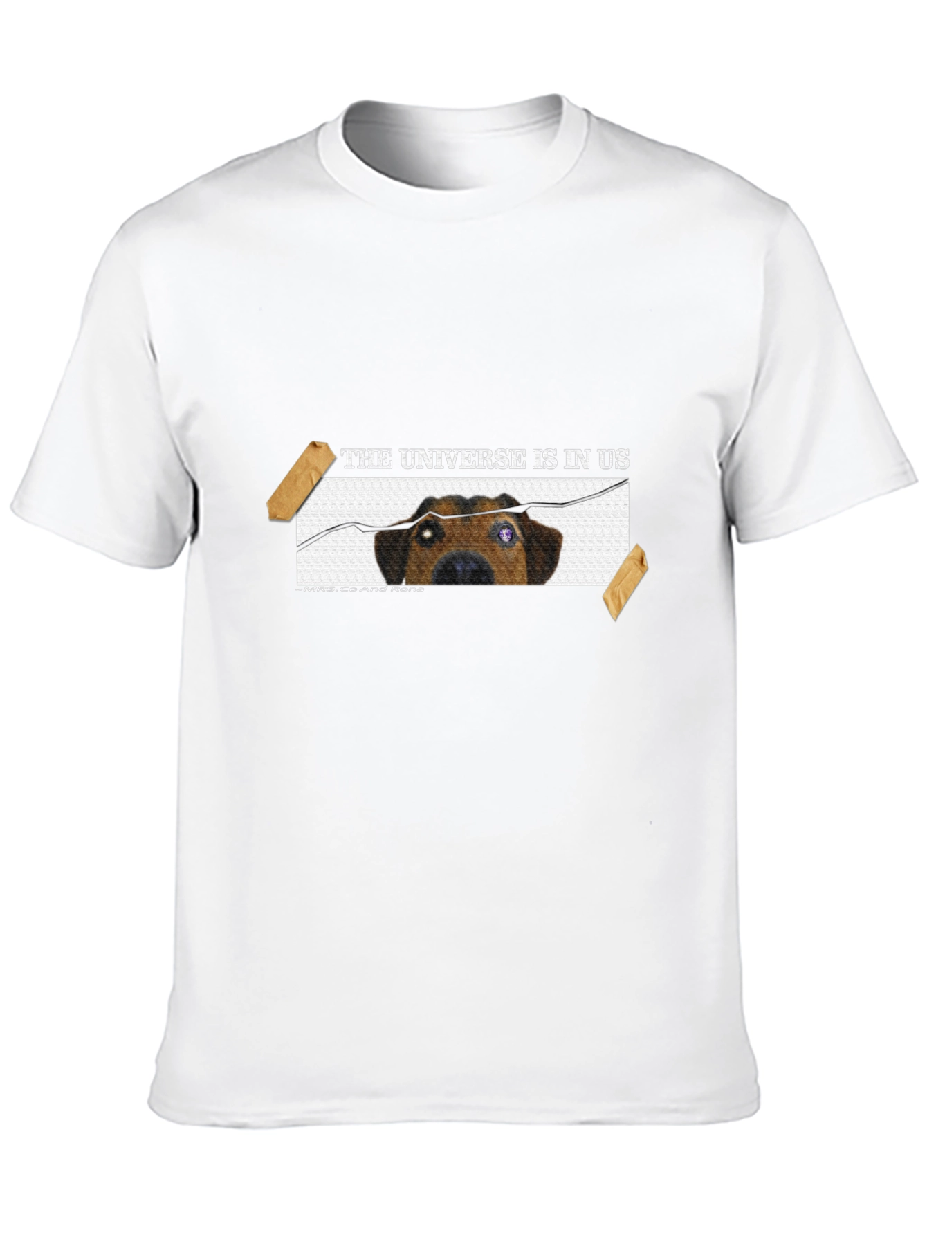 Dog in Universe T-Shirt - Unique Graphic Tee