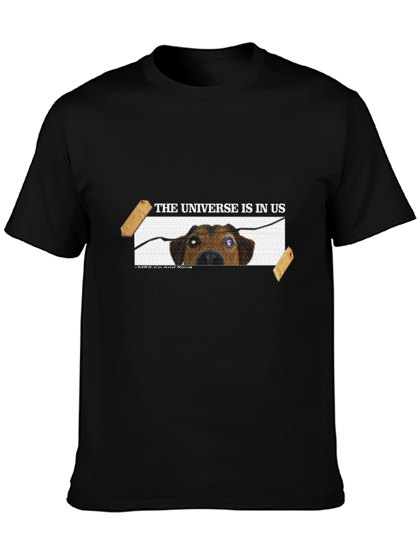 Dog in Universe T-Shirt - Unique Graphic Tee