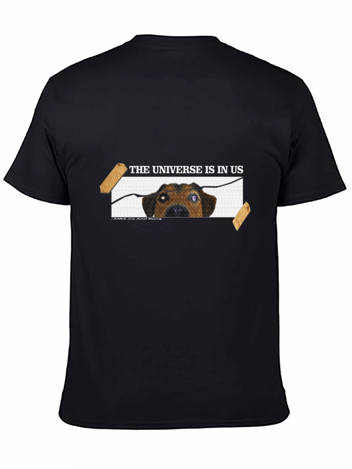 Dog in Universe T-Shirt - Unique Graphic Tee