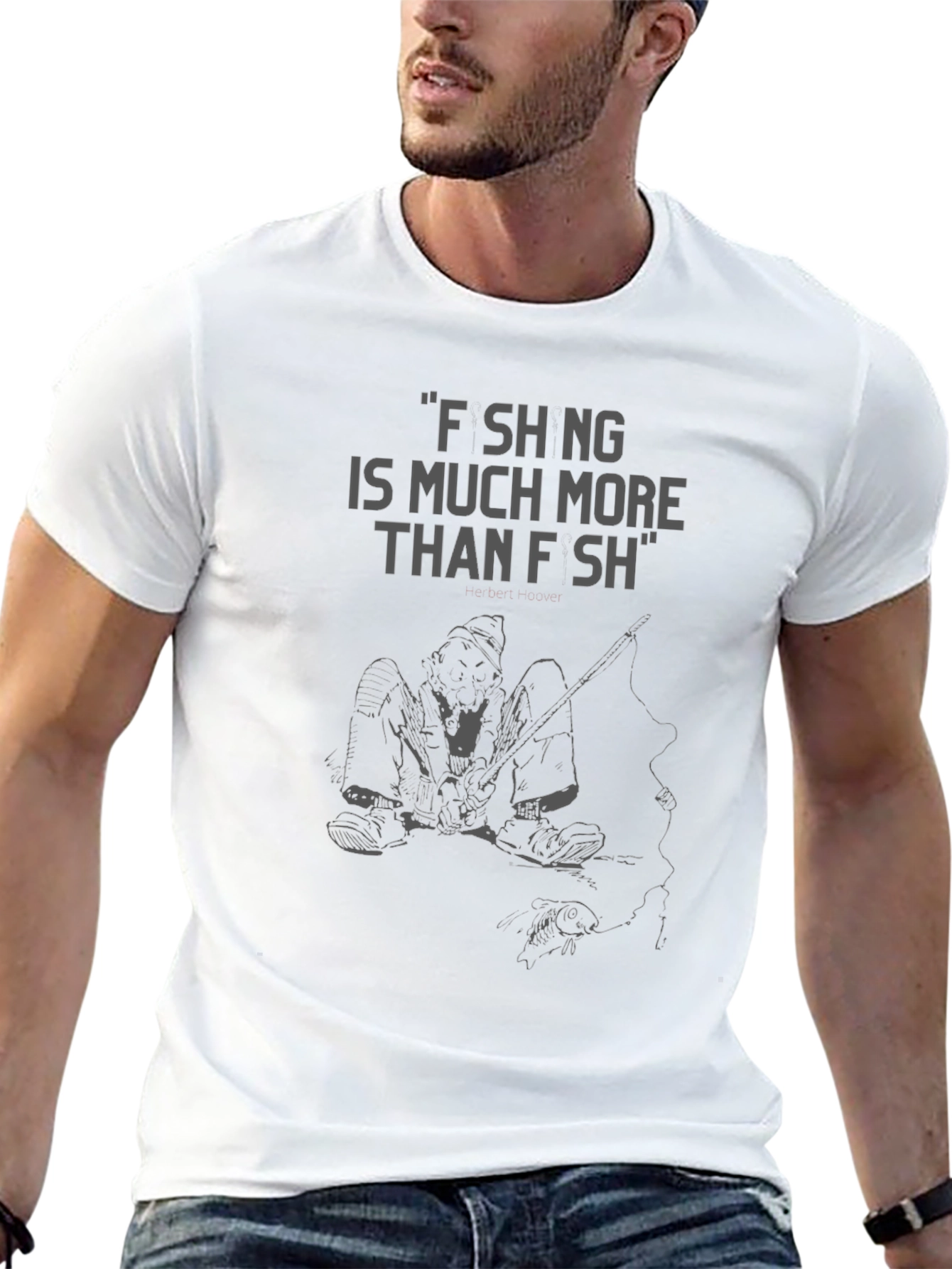 Fishing is Much More Than Fish Graphic Tee