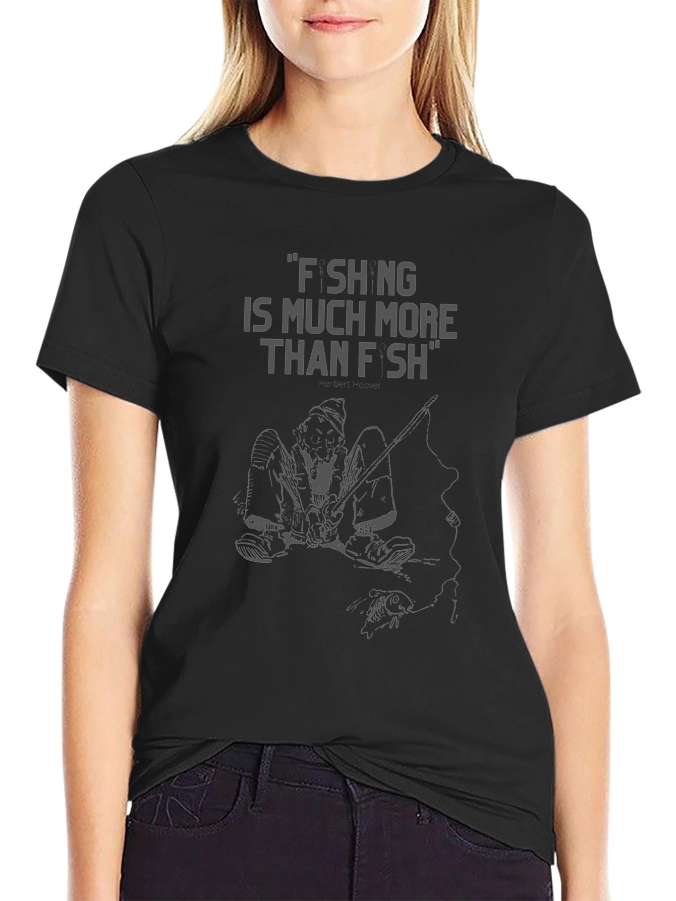 Fishing is Much More Than Fish Graphic Tee