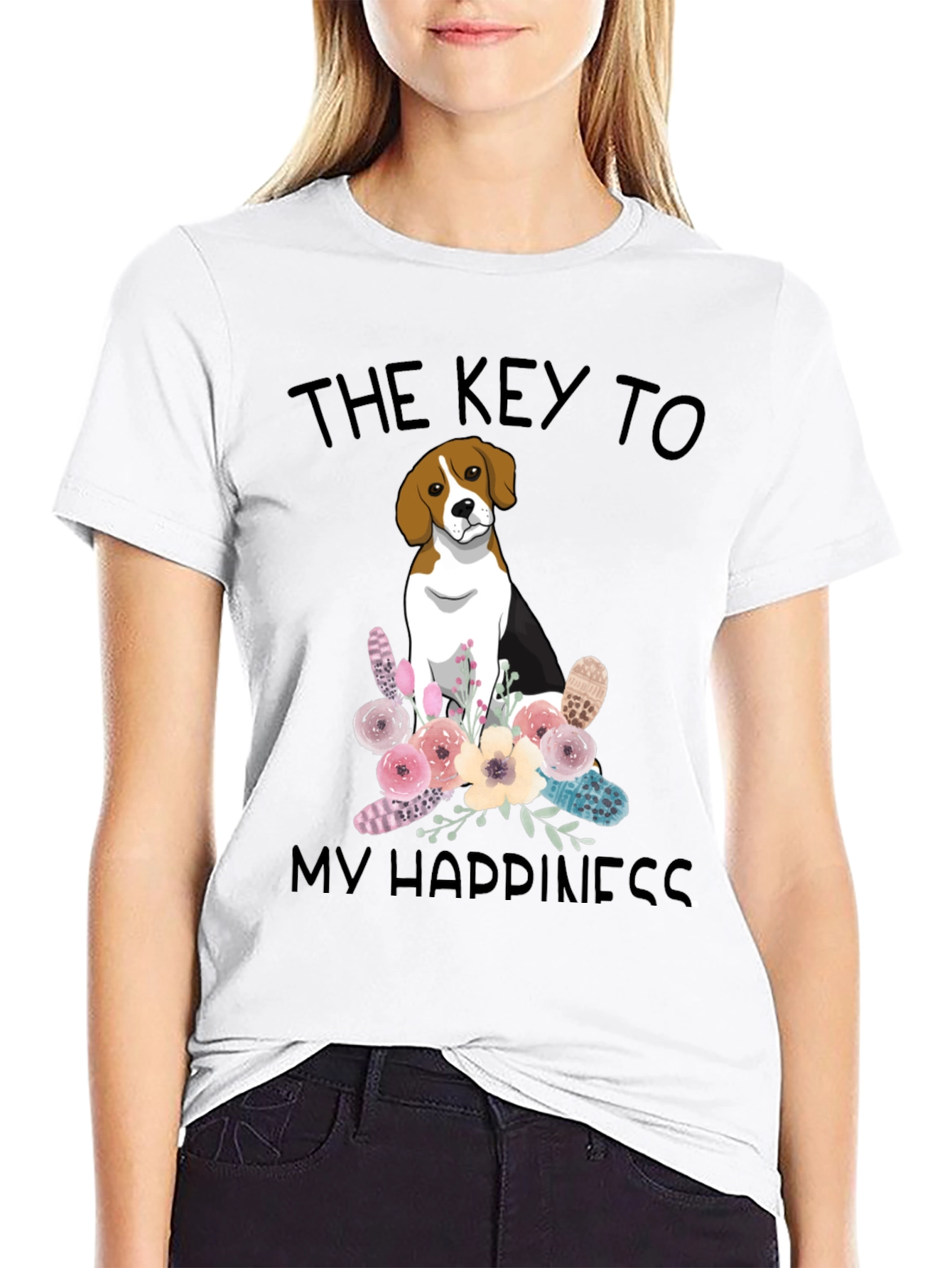 The Key to My Happiness Beagle T-Shirt