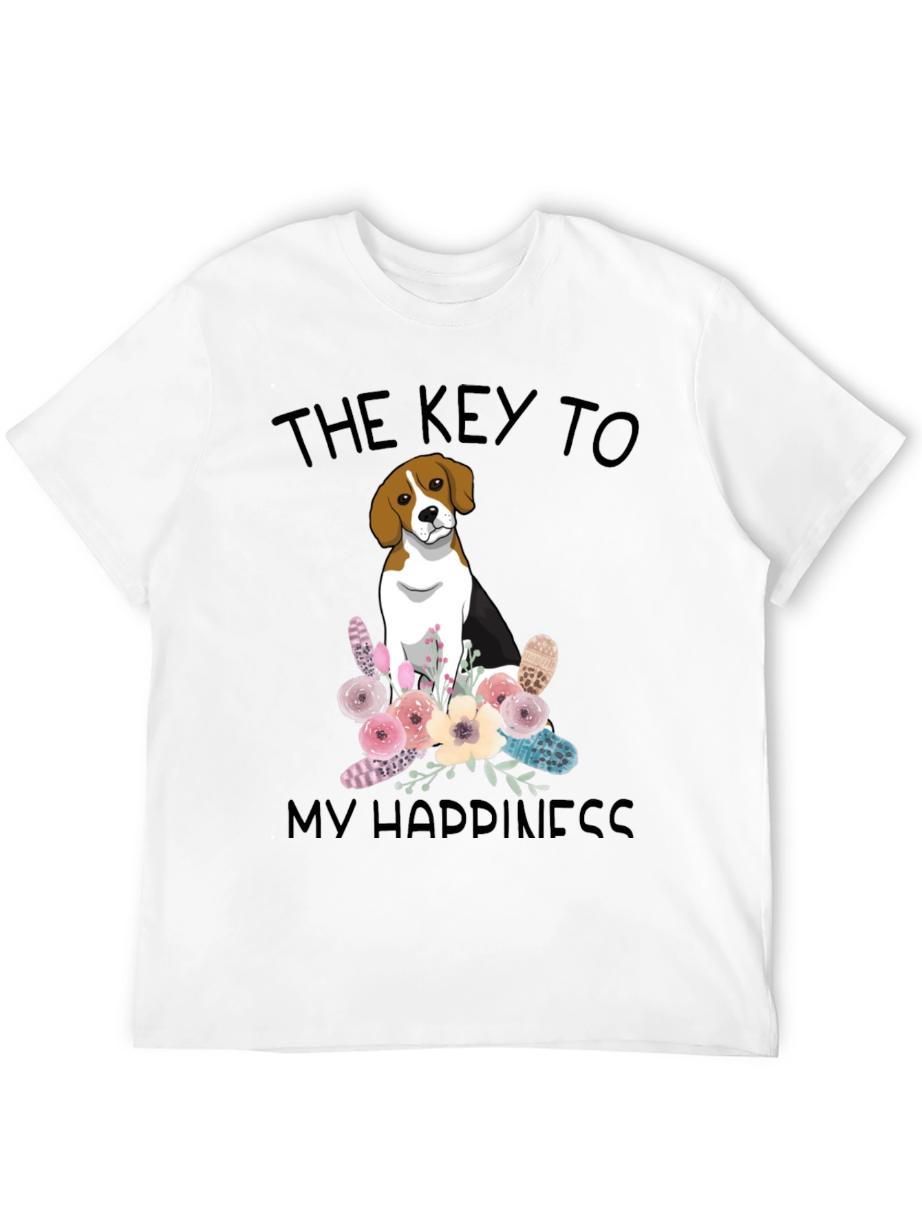 The Key to My Happiness Beagle T-Shirt