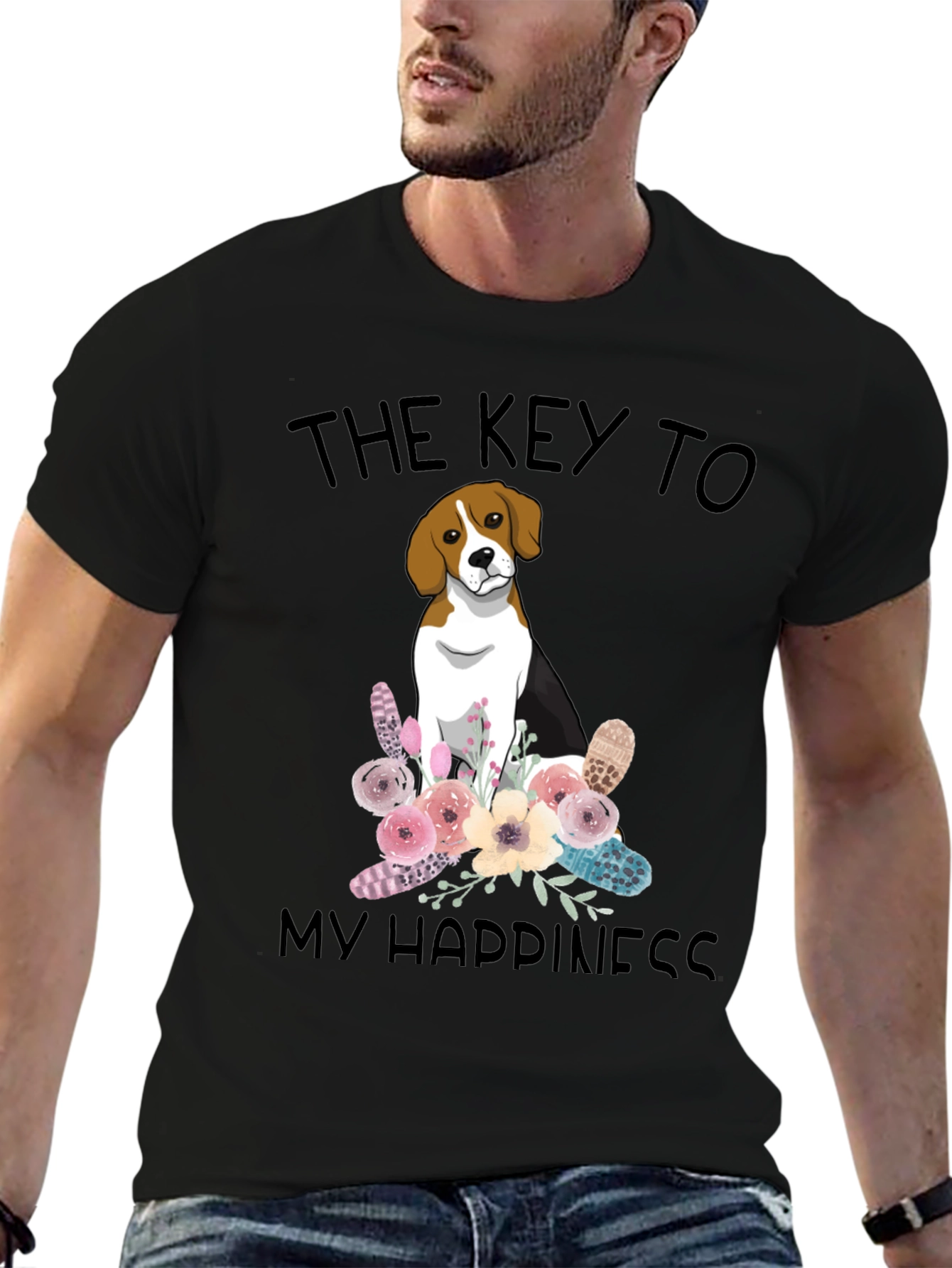 The Key to My Happiness Beagle T-Shirt