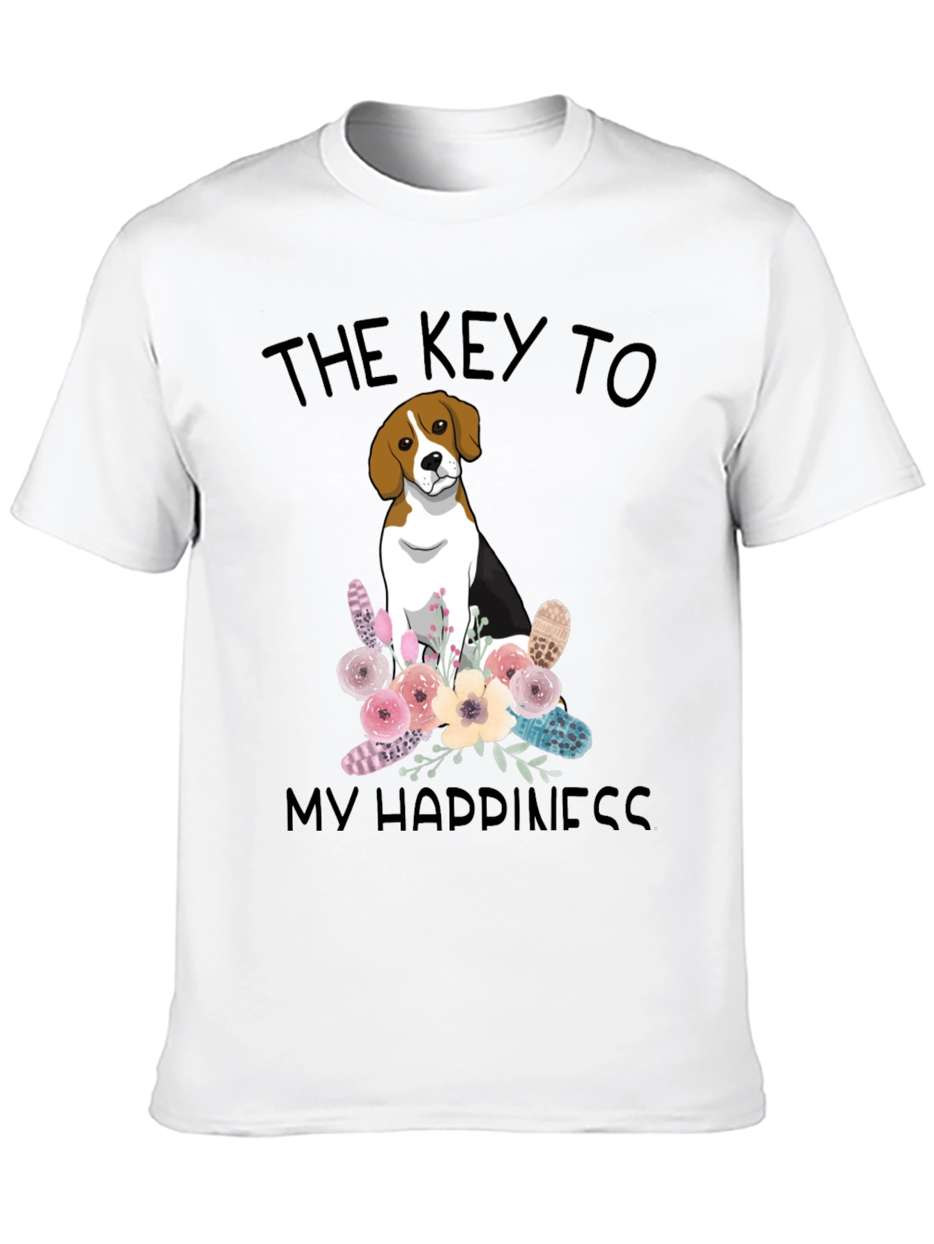 The Key to My Happiness Beagle T-Shirt