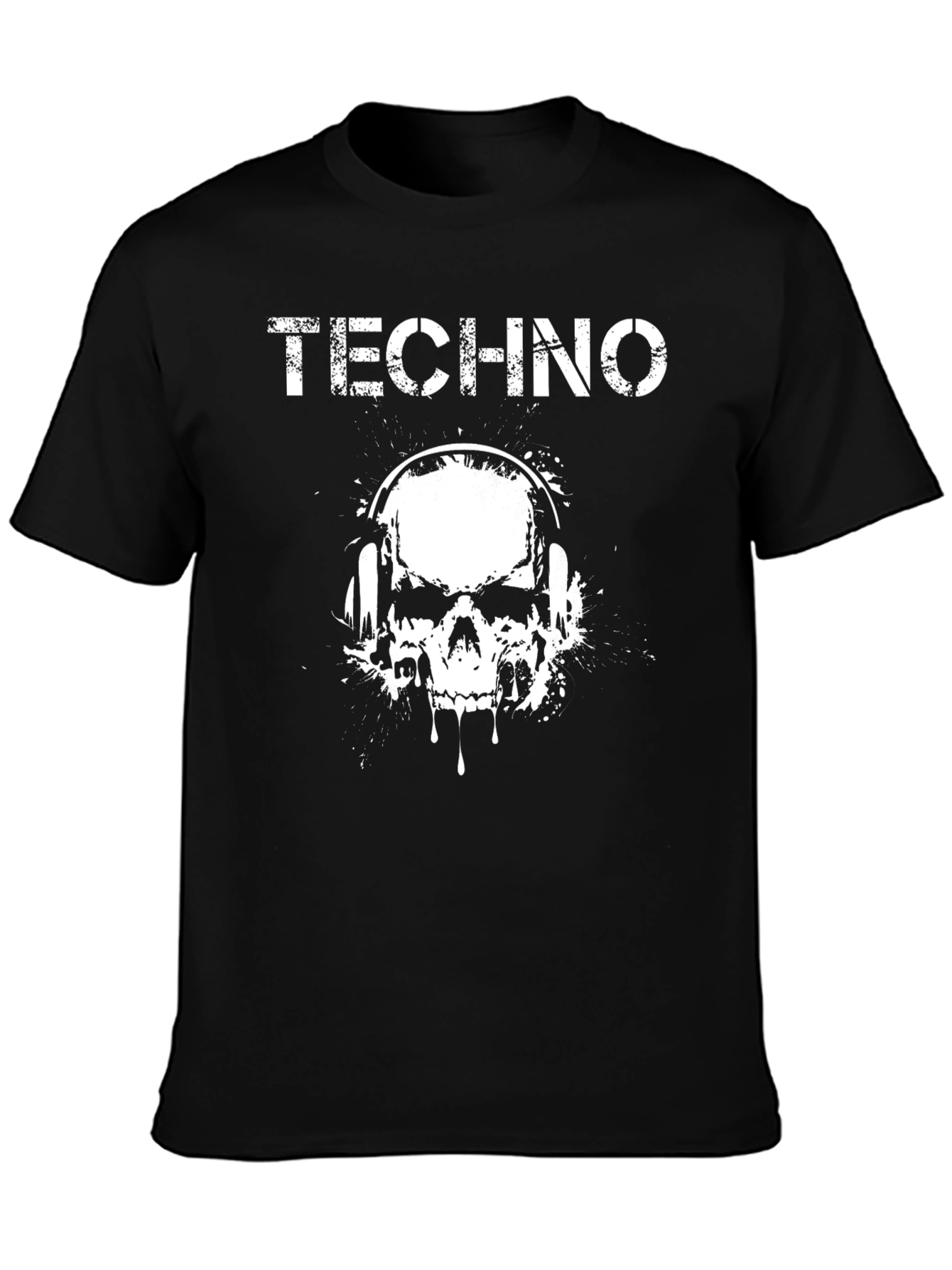 Techno Skull Graphic Tee - Music Lovers T-Shirt