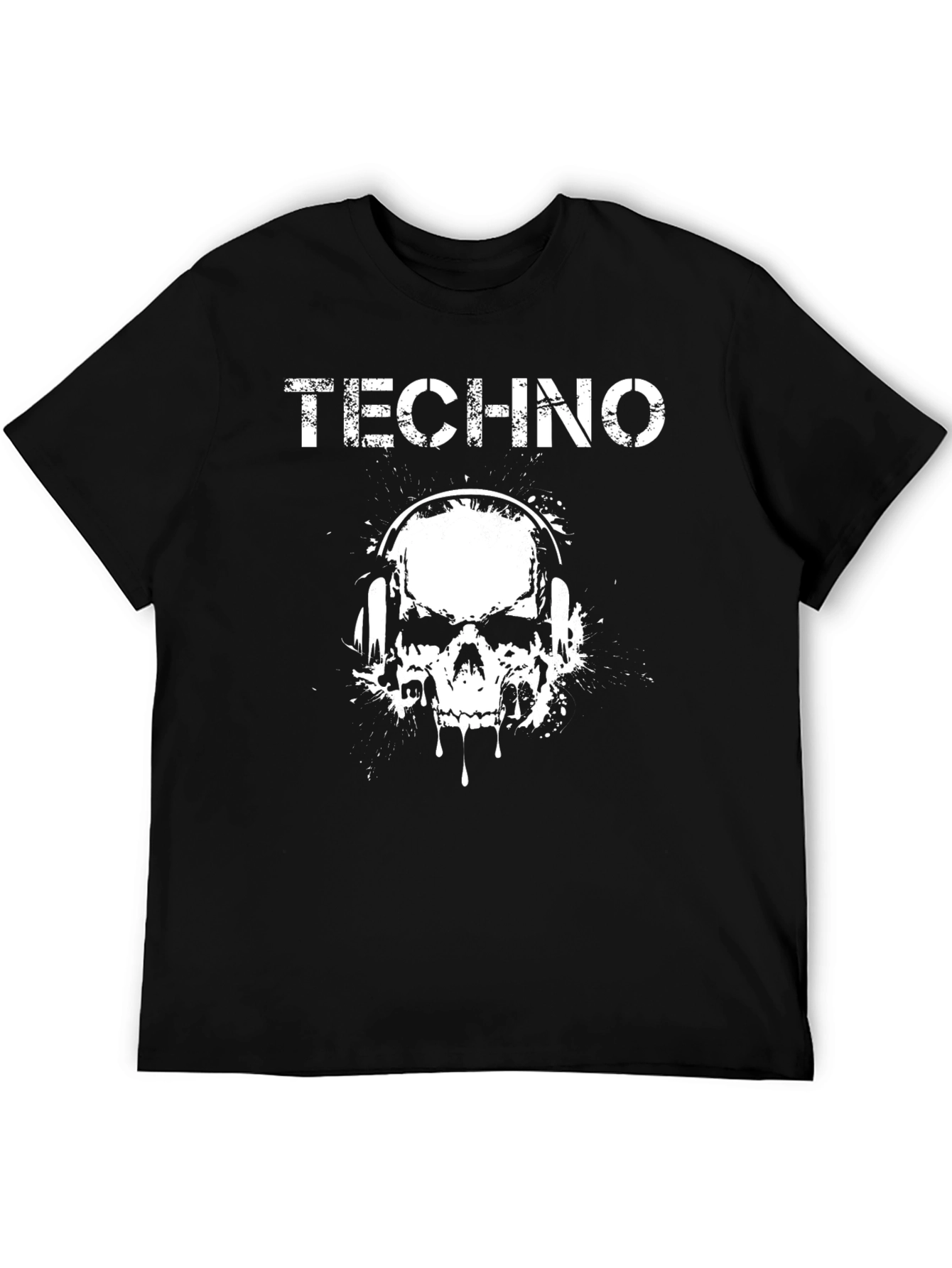 Techno Skull Graphic Tee - Music Lovers T-Shirt