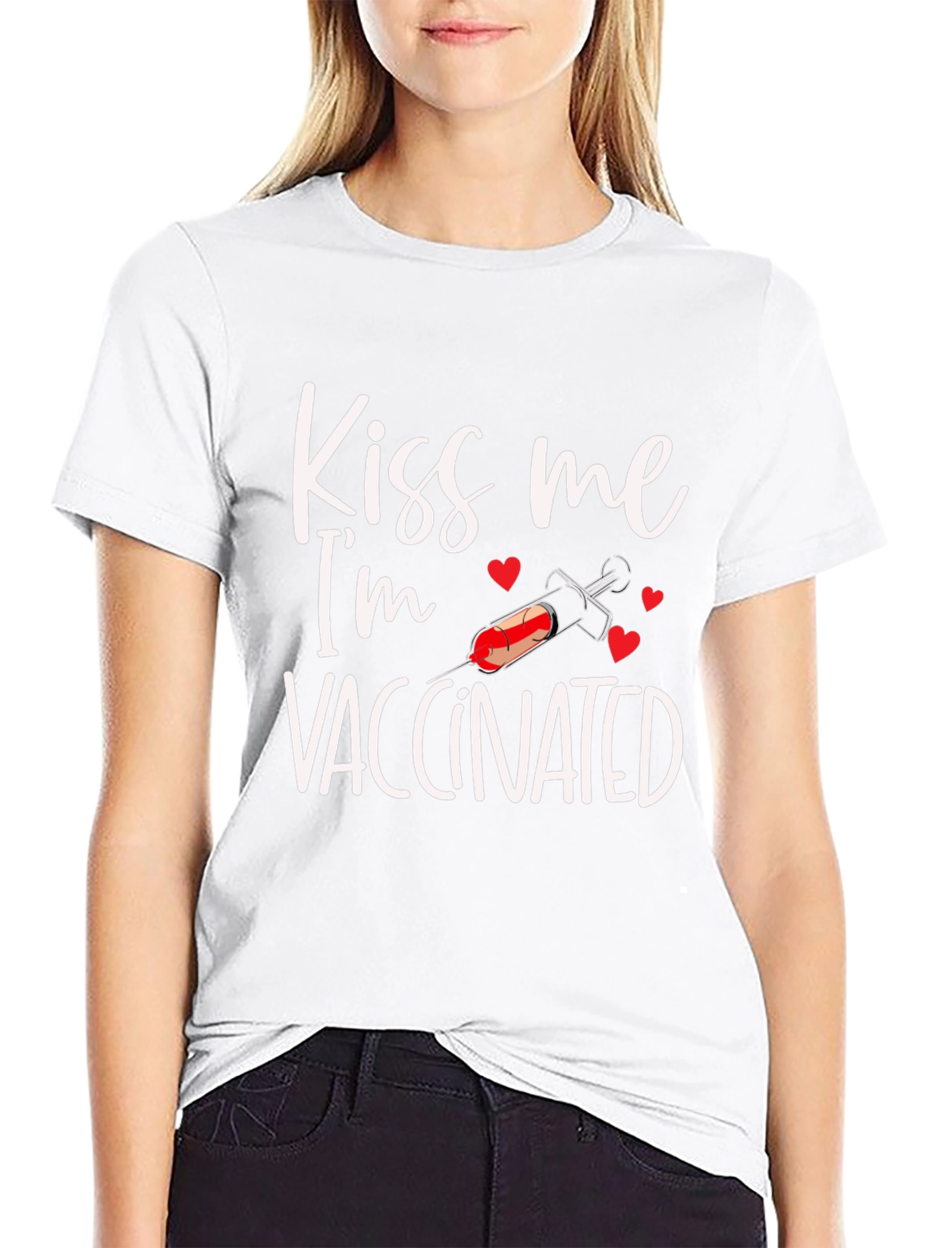 Kiss Me Im Vaccinated T-Shirt