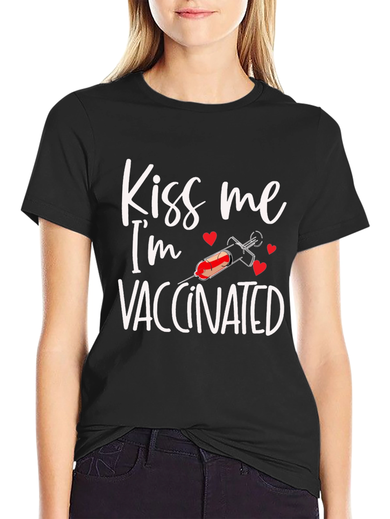Kiss Me Im Vaccinated T-Shirt