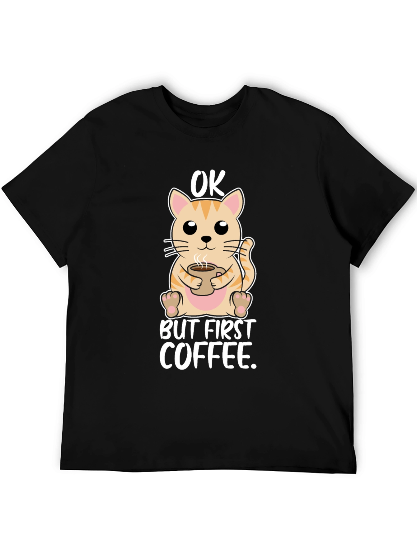 OK But First Coffee Cat T-Shirt