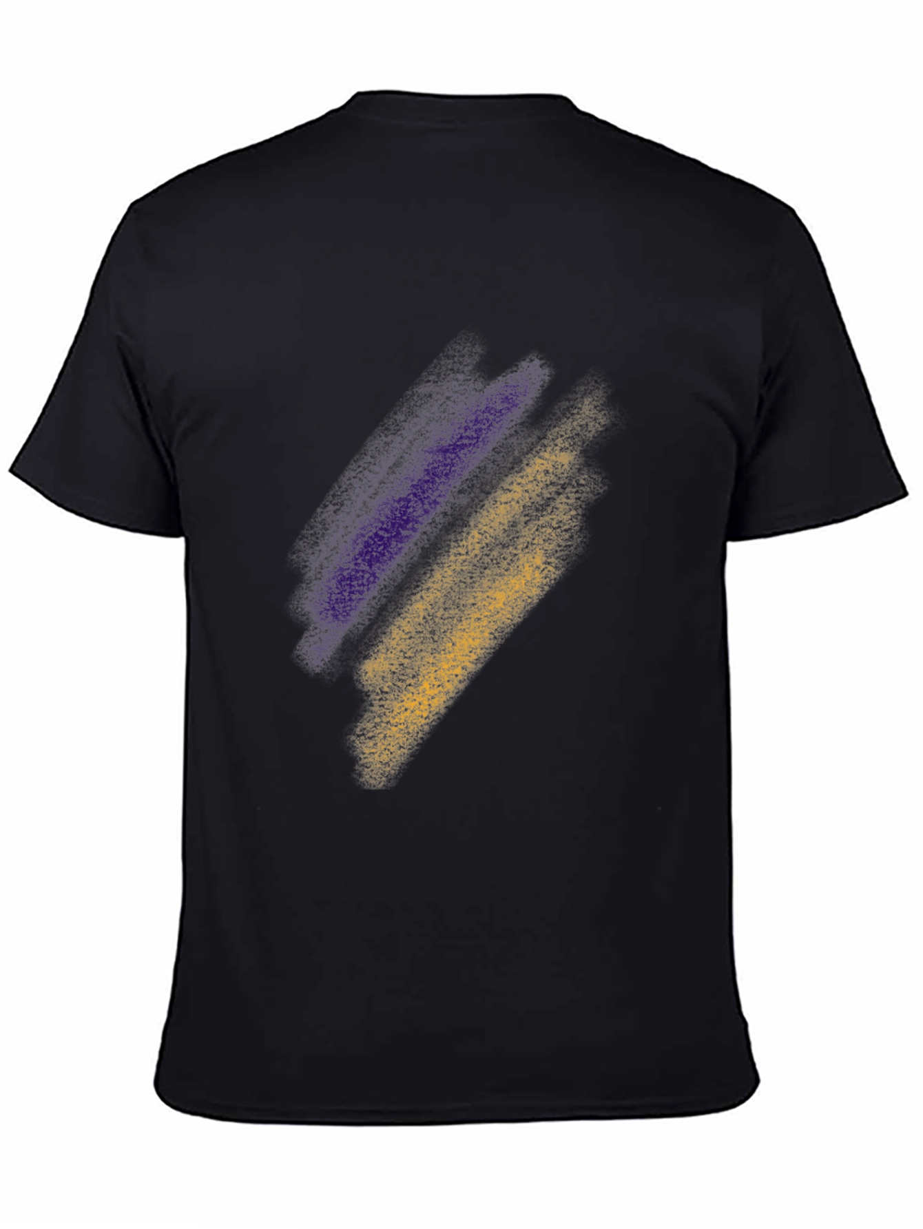 Abstract Stripe Tee - Black