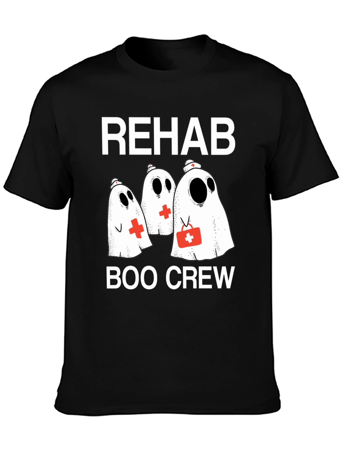 Rehab Boo Crew Halloween T-Shirt
