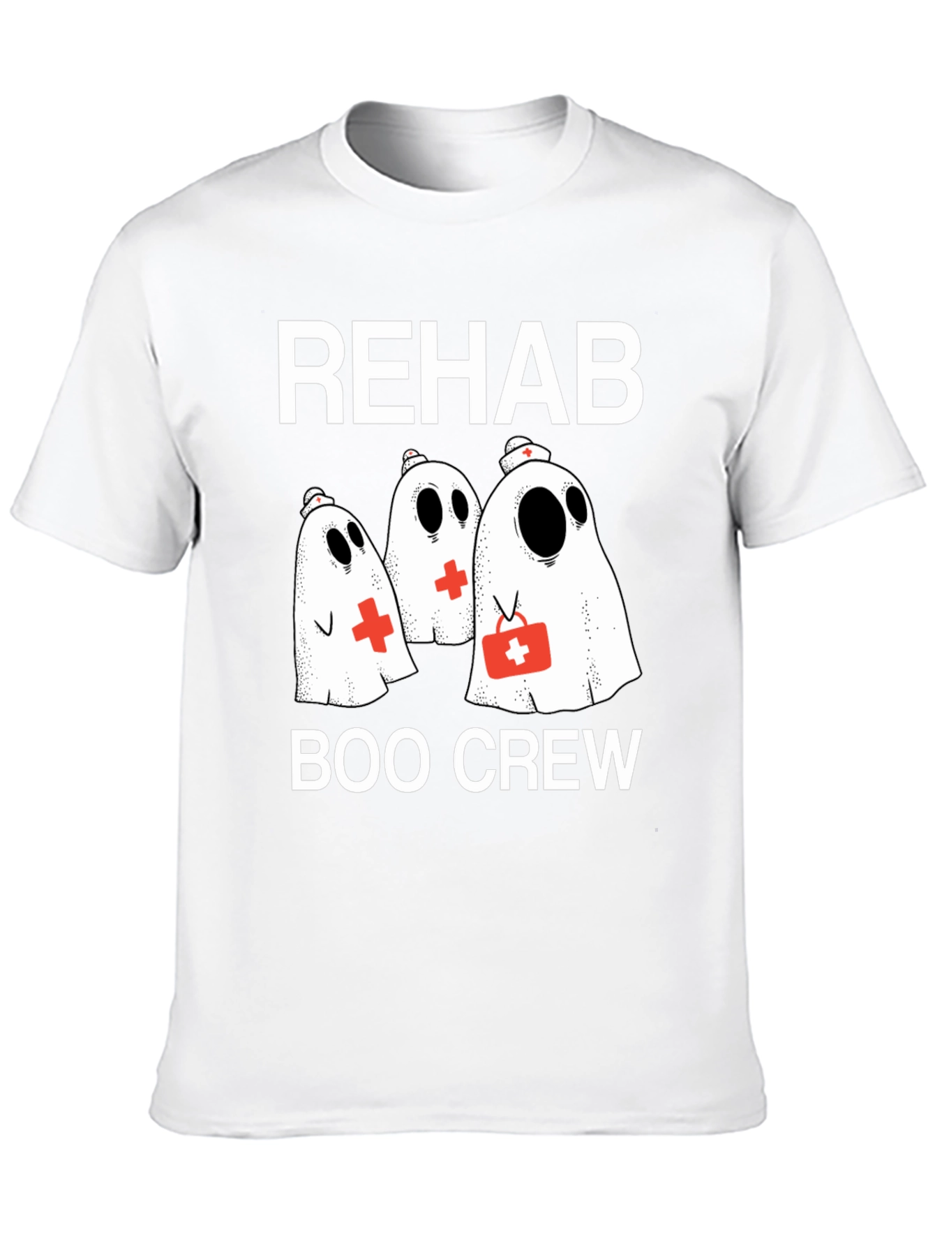 Rehab Boo Crew Halloween T-Shirt