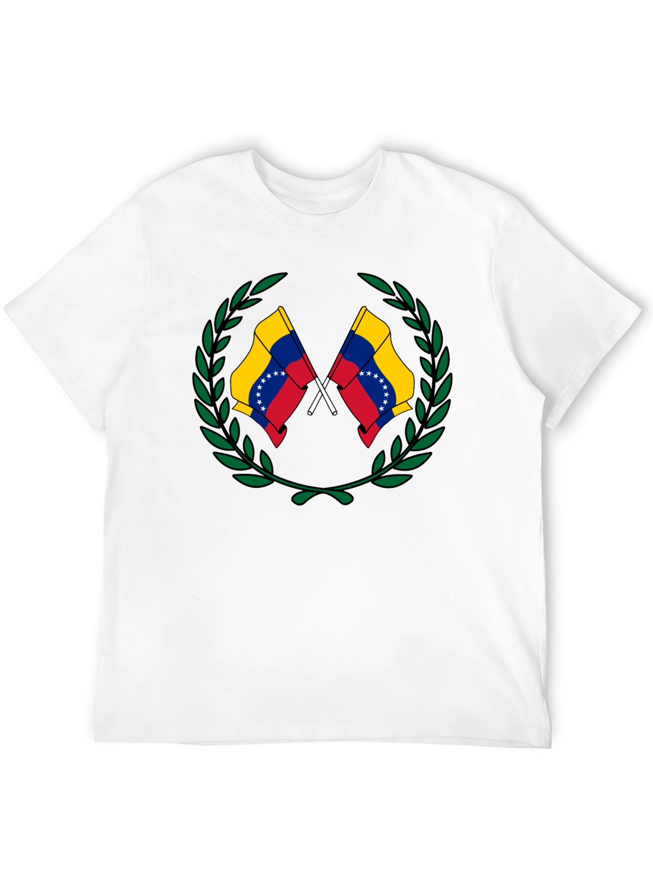 Venezuela Flag Wreath Graphic T-Shirt
