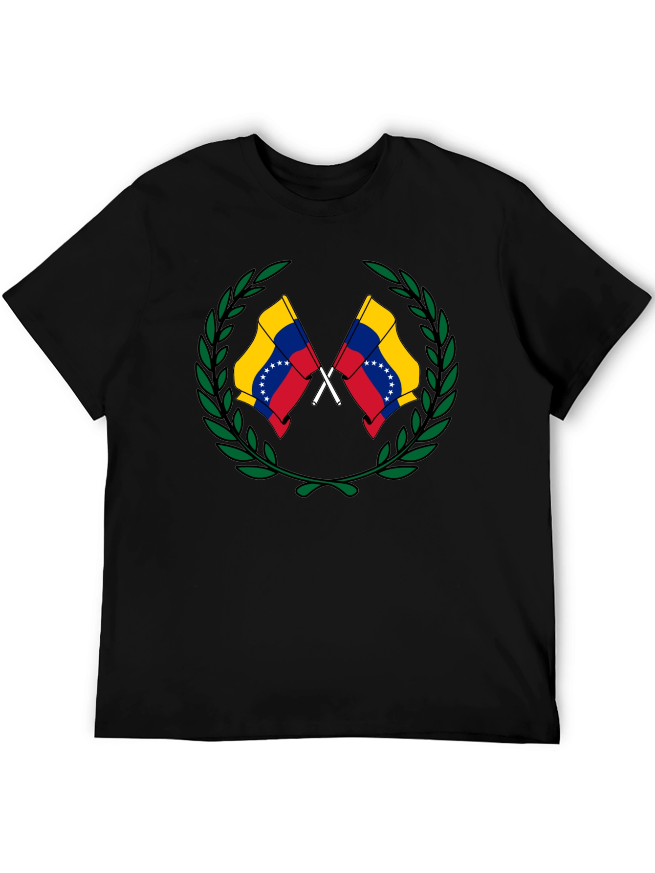 Venezuela Flag Wreath Graphic T-Shirt