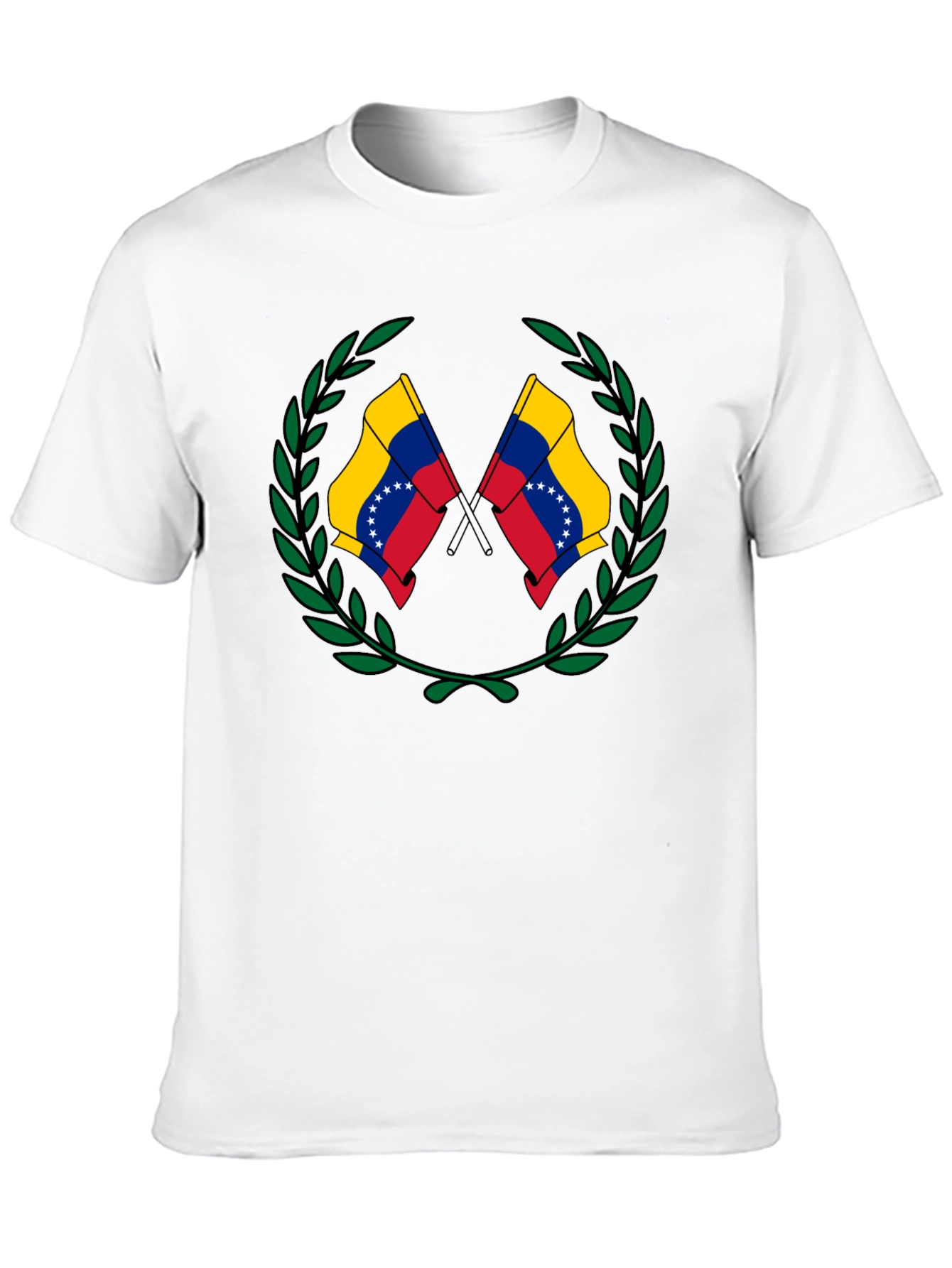 Venezuela Flag Wreath Graphic T-Shirt