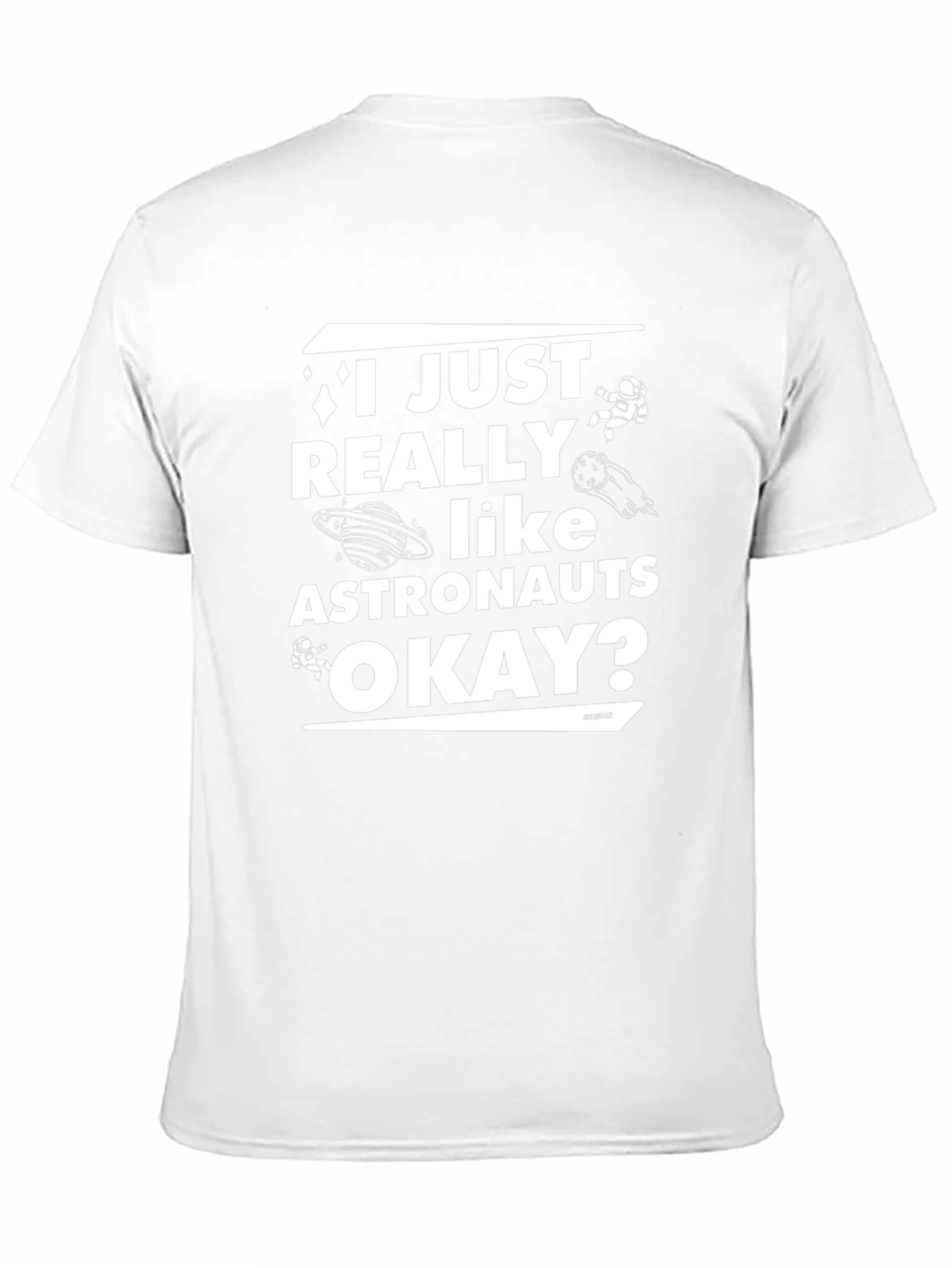 I Just Really Like Astronauts Black T-Shirt