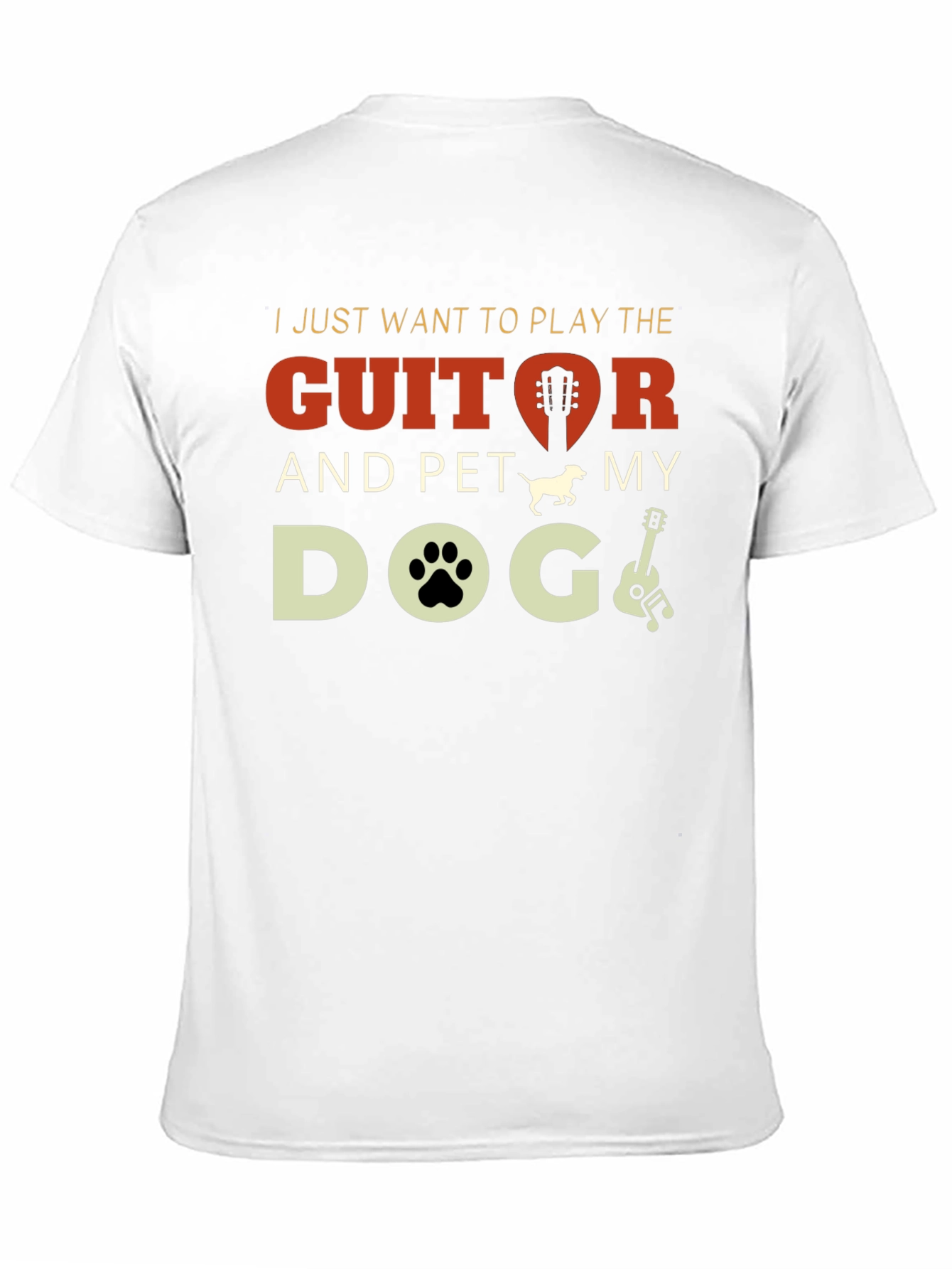 Guitar and Dog Lover T-Shirt
