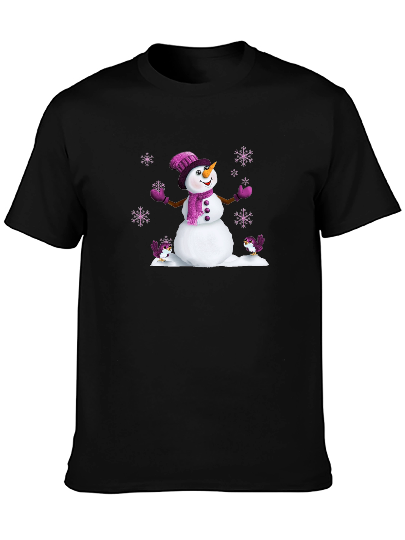 Festive Snowman T-Shirt - Winter Holiday Style