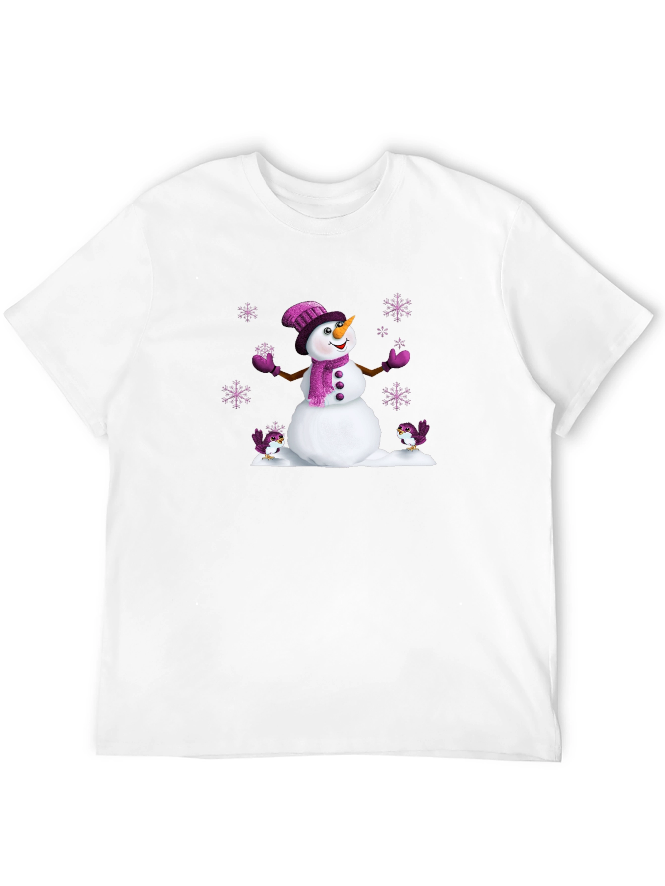 Festive Snowman T-Shirt - Winter Holiday Style