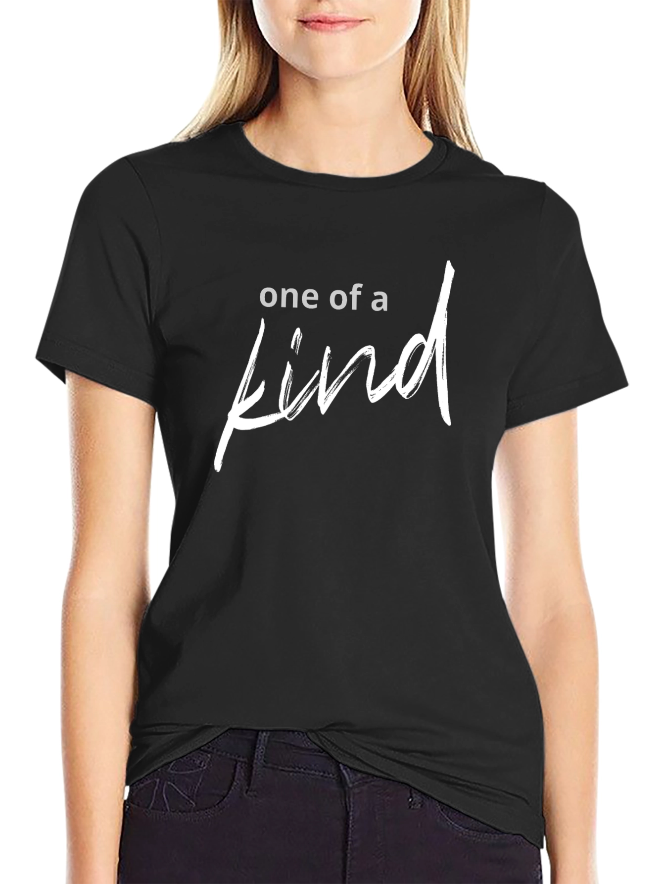 One of a Kind Black Graphic T-Shirt