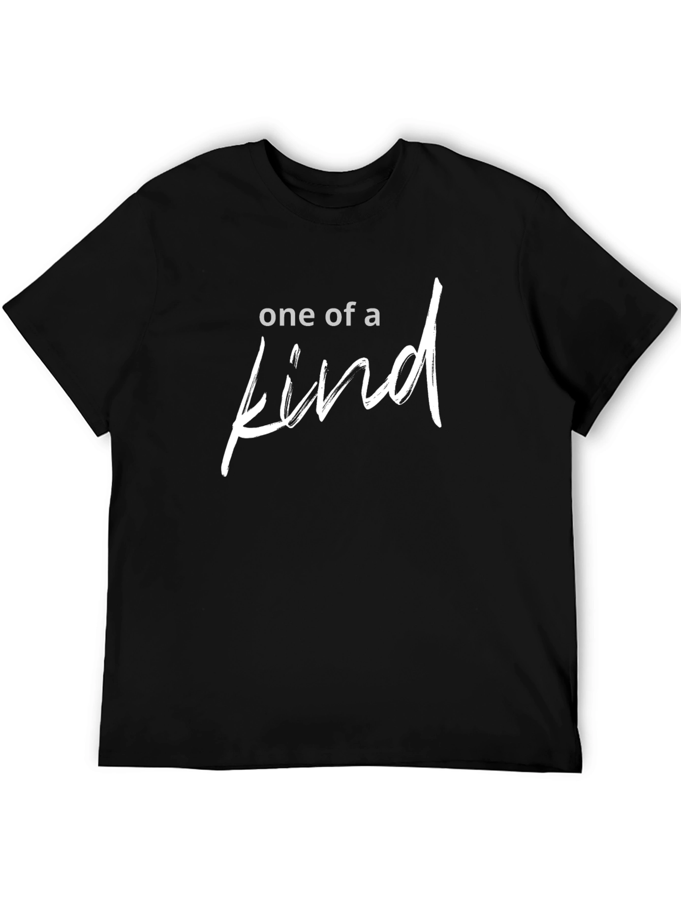 One of a Kind Black Graphic T-Shirt