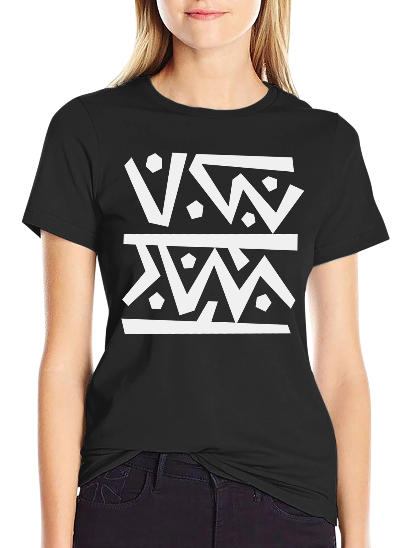 Abstract Pattern Graphic Tee - Modern Casual