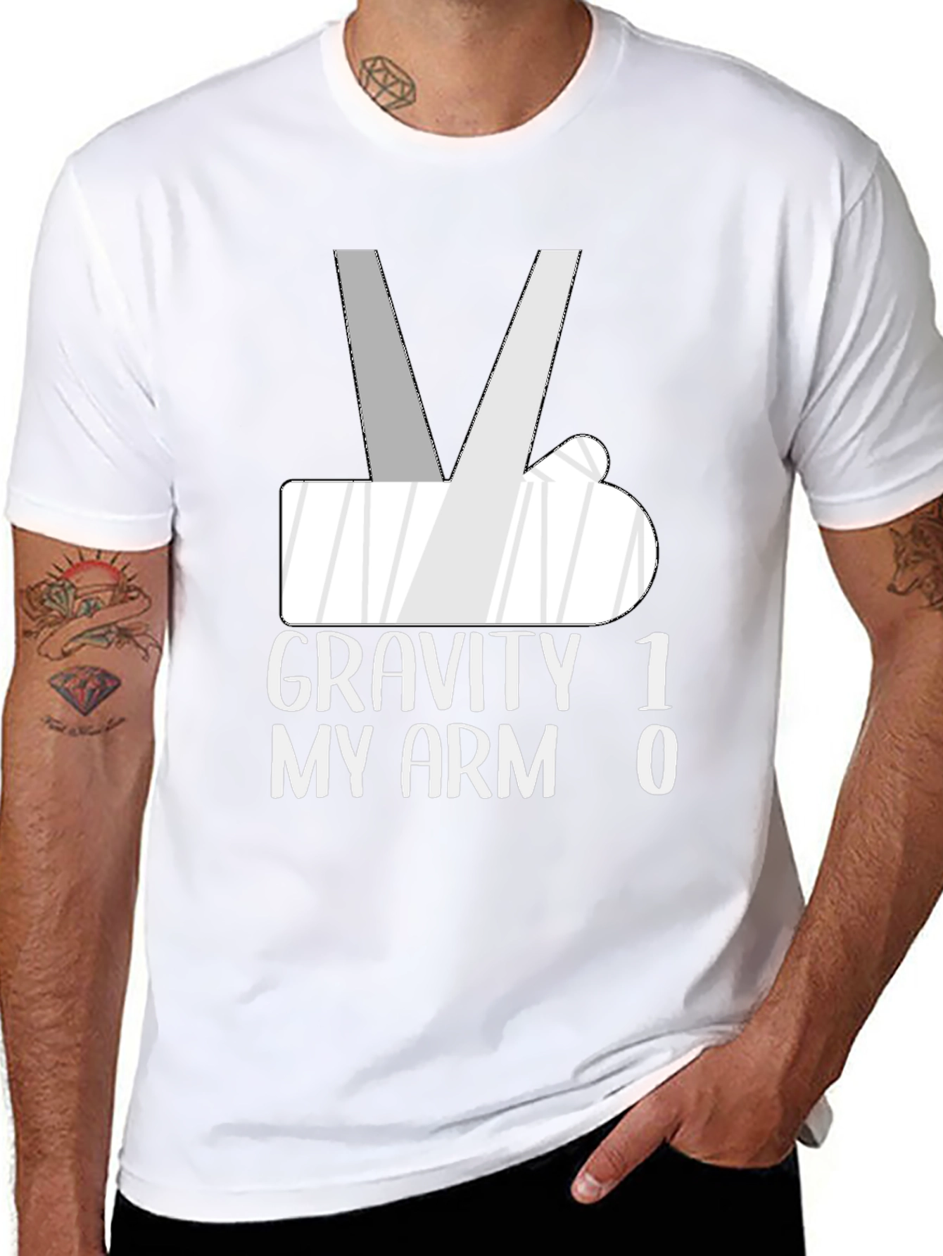 Gravity 1 My Arm 0 T-Shirt