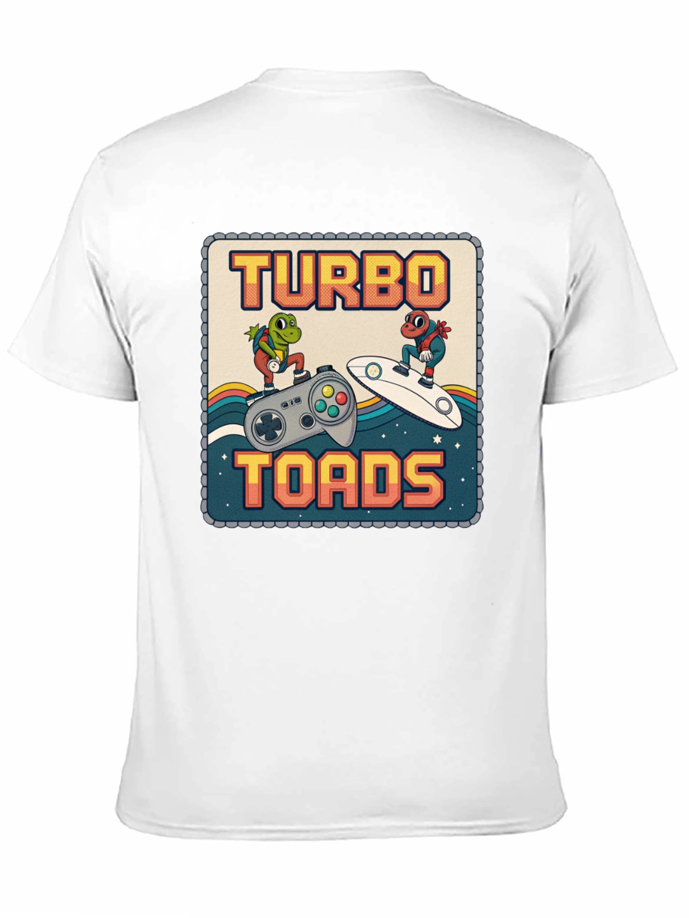 Turbo Toads Retro Gaming Black T-Shirt