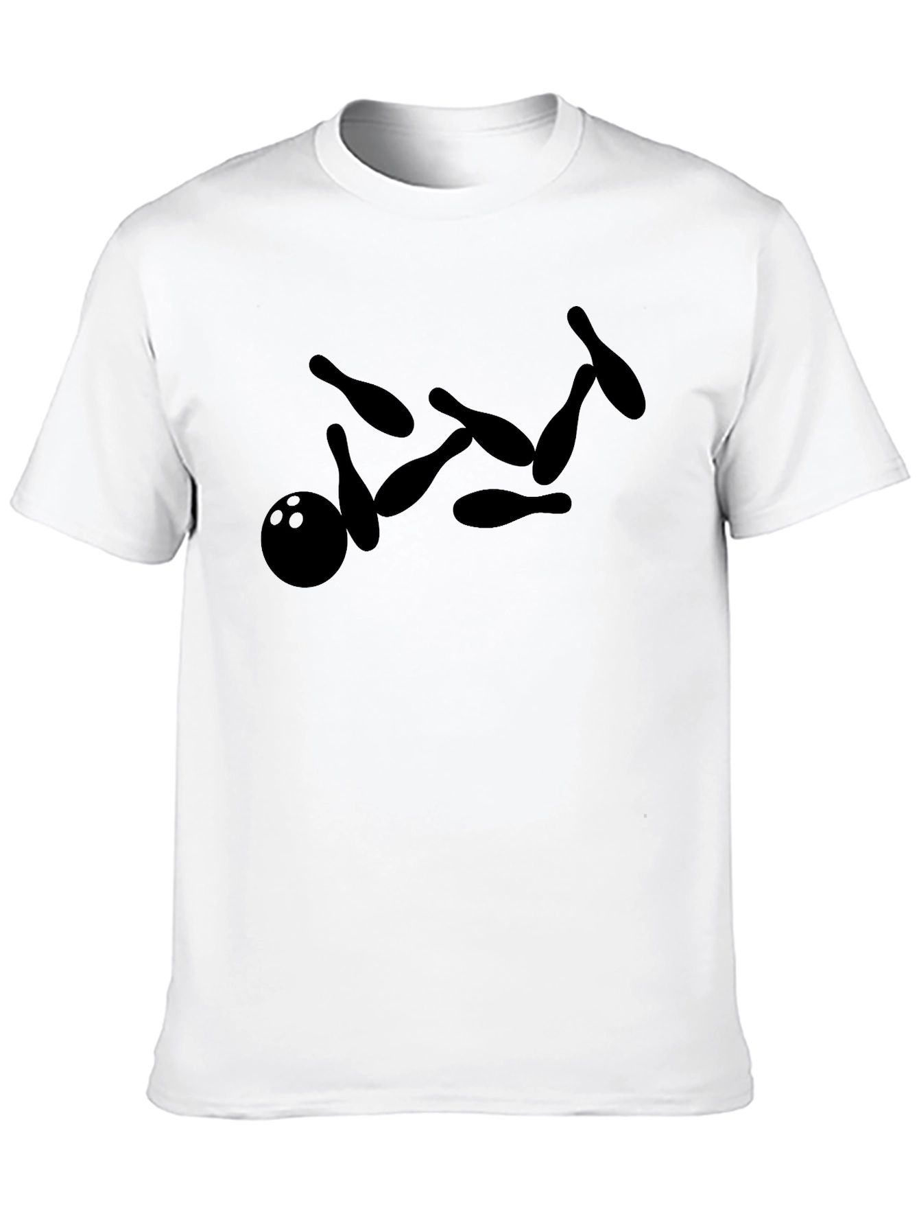 Bowling Strike Black T-Shirt