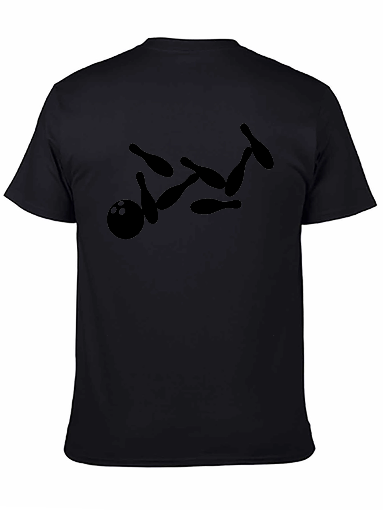 Bowling Strike Black T-Shirt