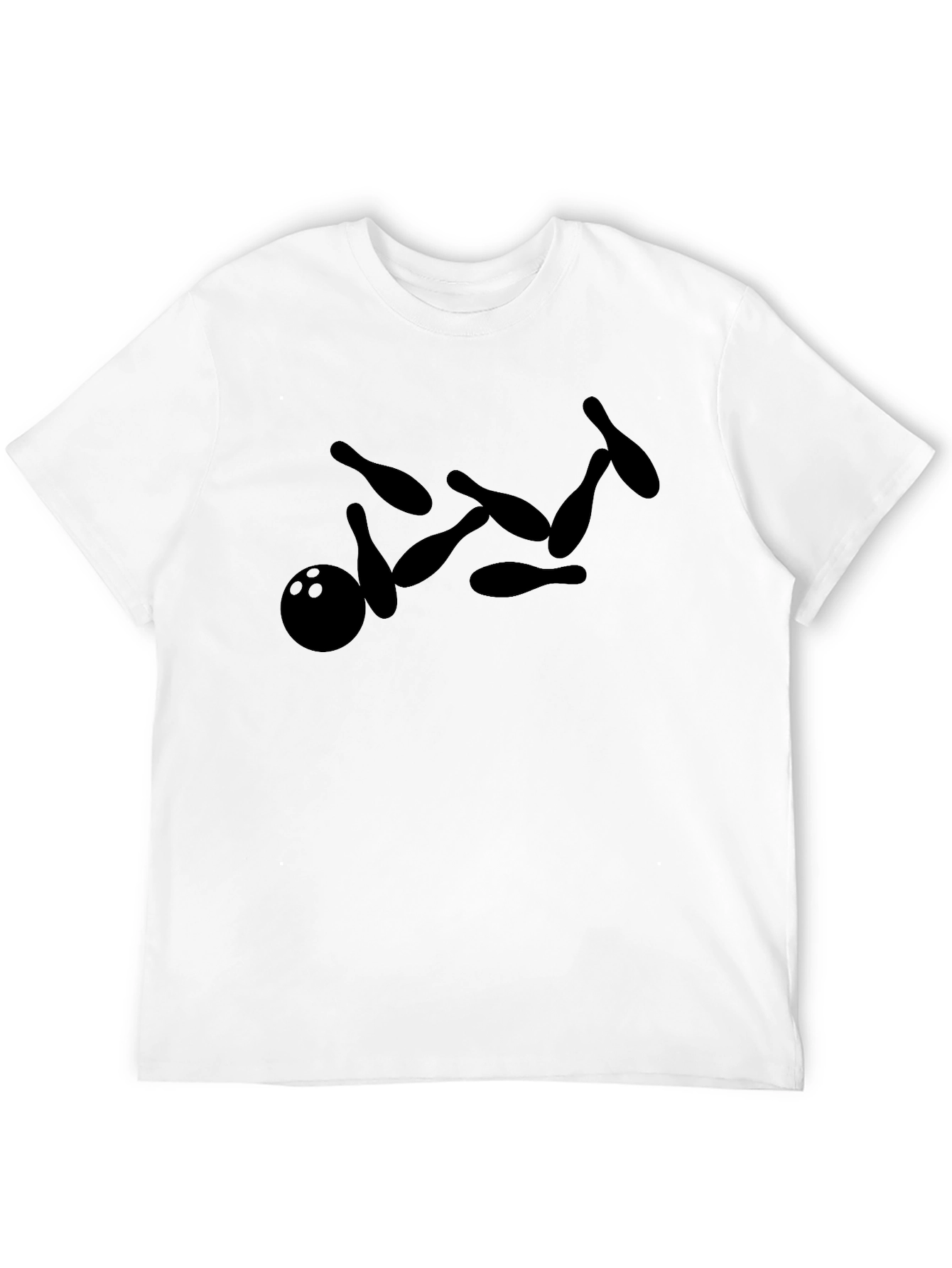 Bowling Strike Black T-Shirt