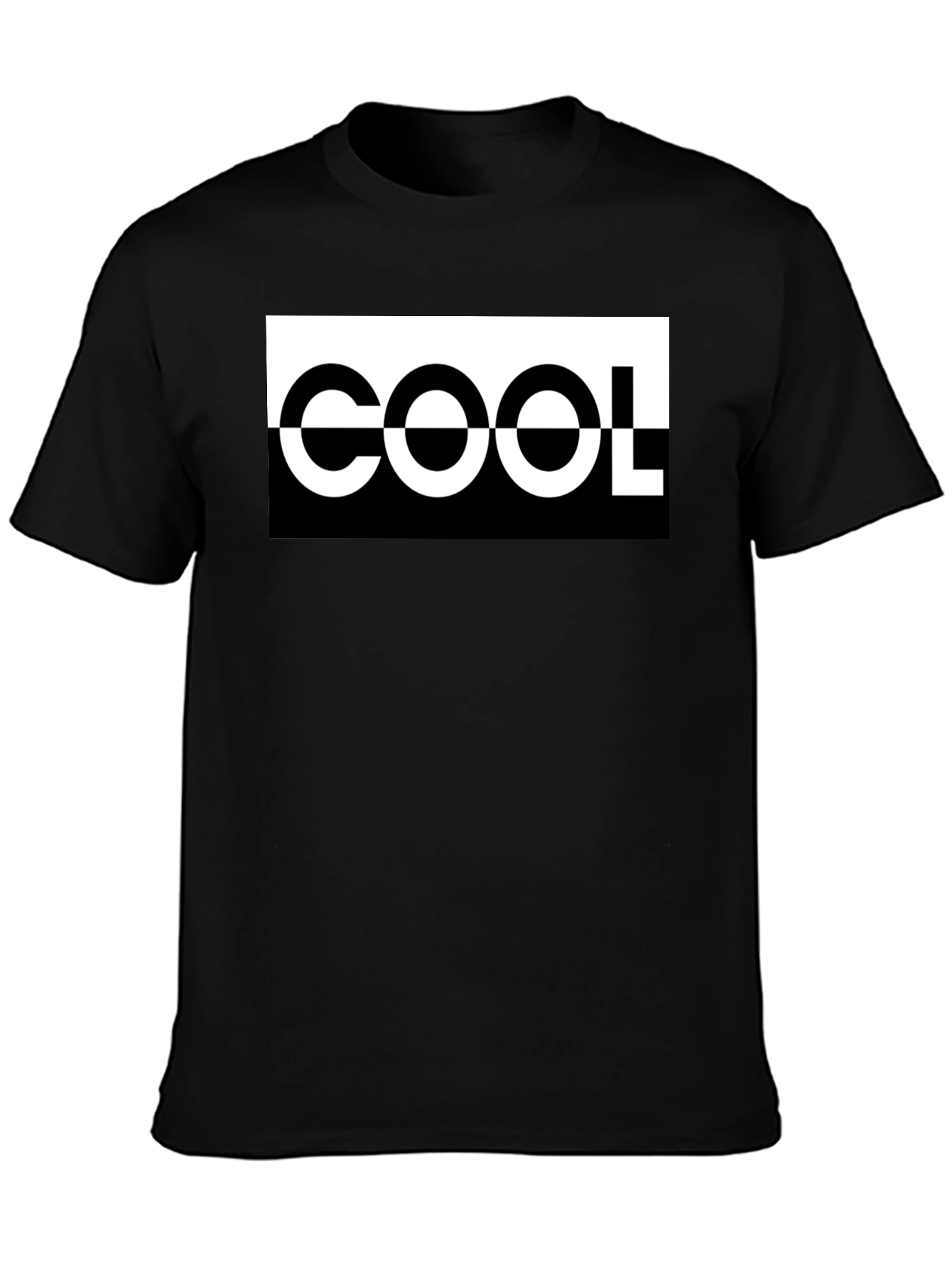 COOL Graphic Tee - Black Crew Neck Shirt
