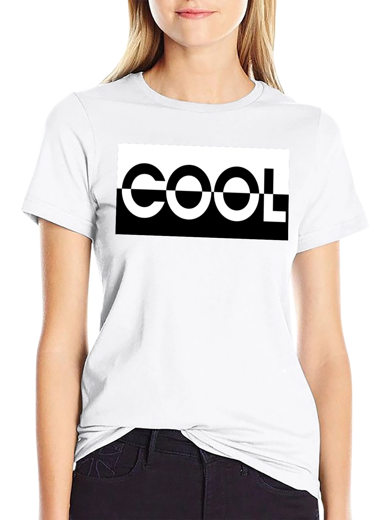 COOL Graphic Tee - Black Crew Neck Shirt