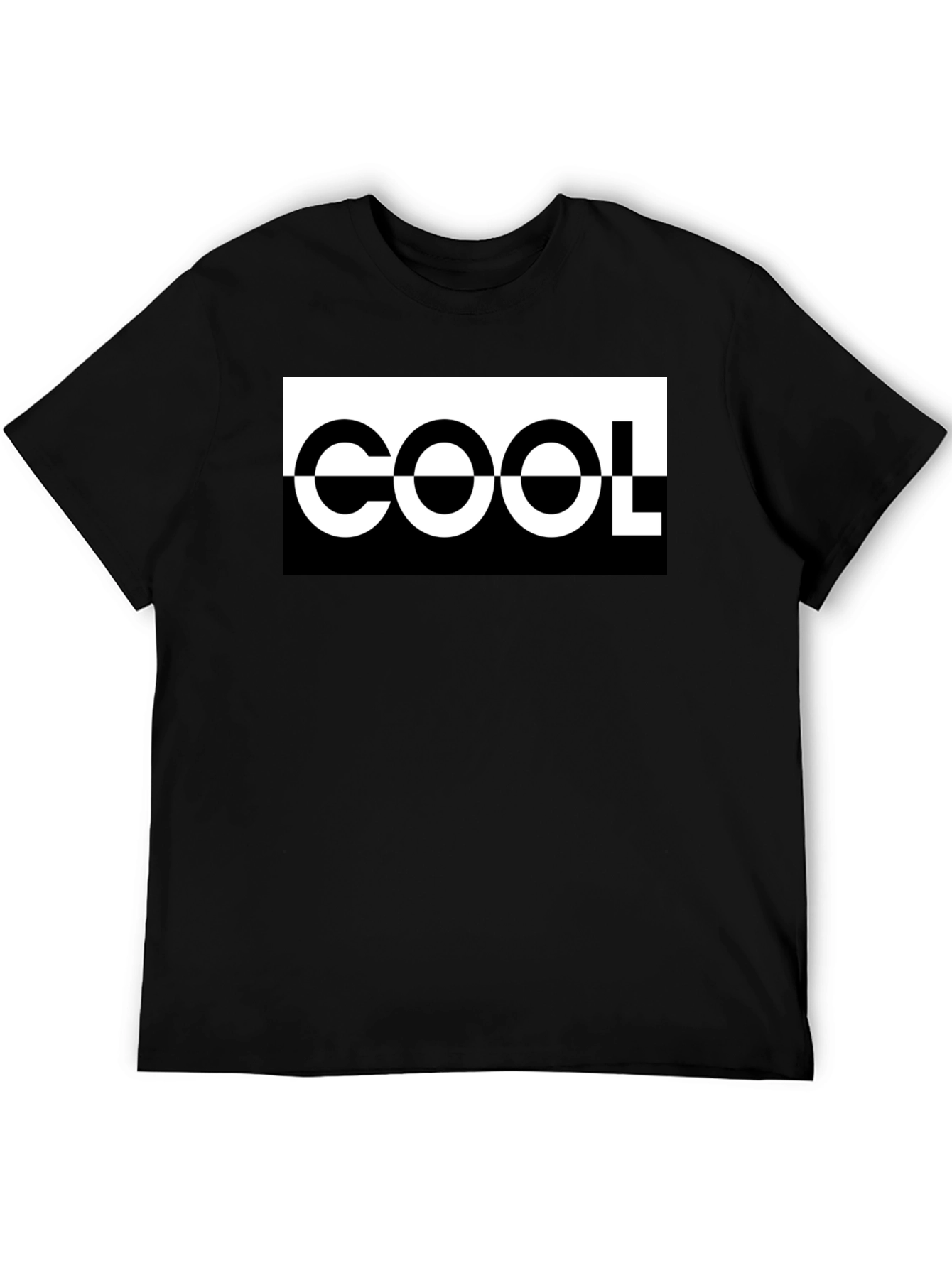 COOL Graphic Tee - Black Crew Neck Shirt