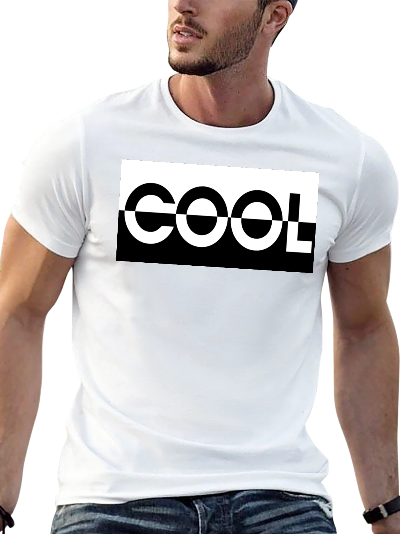COOL Graphic Tee - Black Crew Neck Shirt