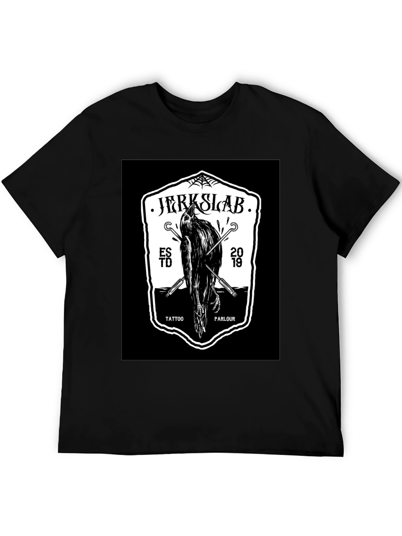 Jerkslab Tattoo Parlour Black Graphic Tee