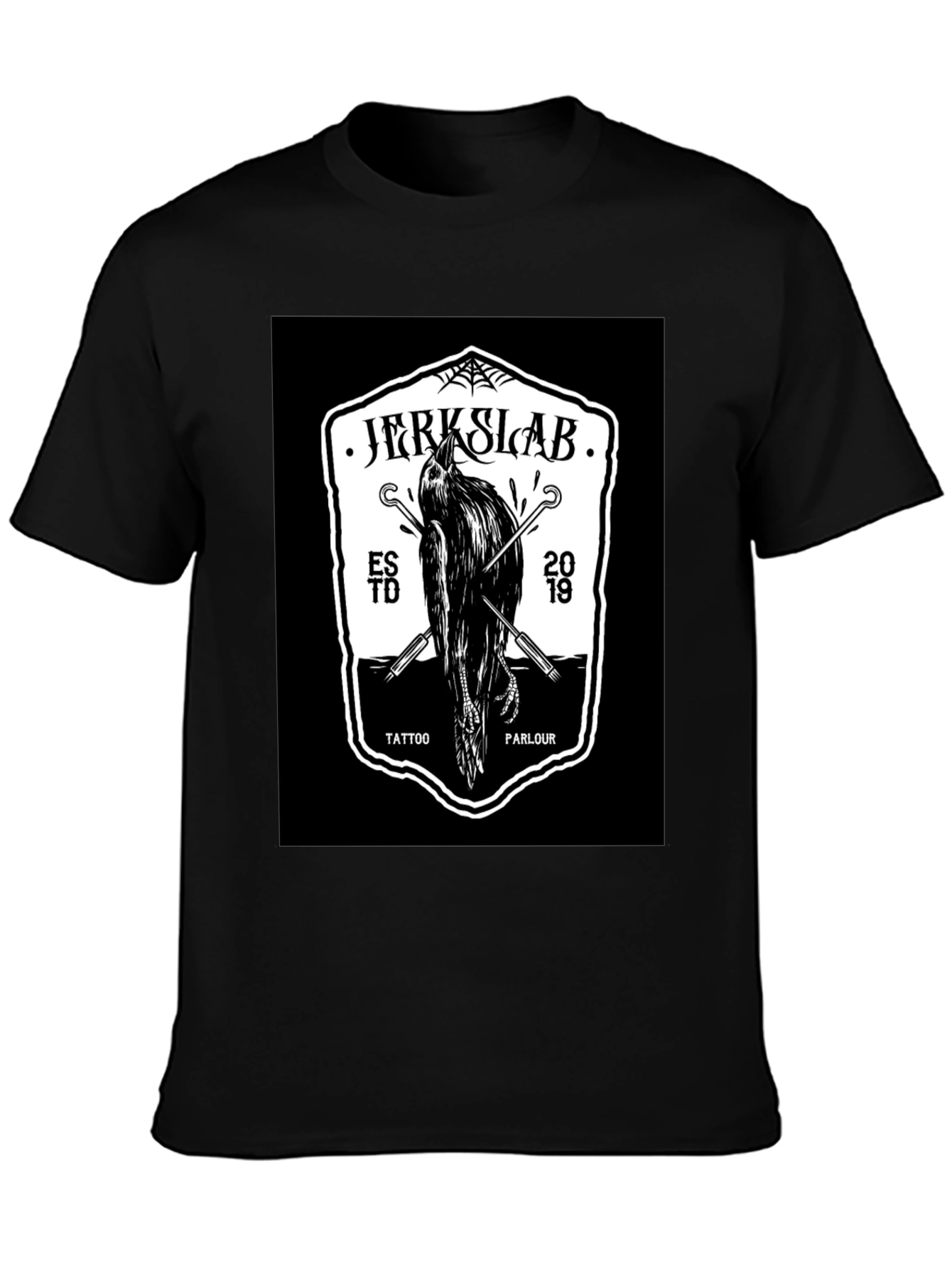 Jerkslab Tattoo Parlour Black Graphic Tee