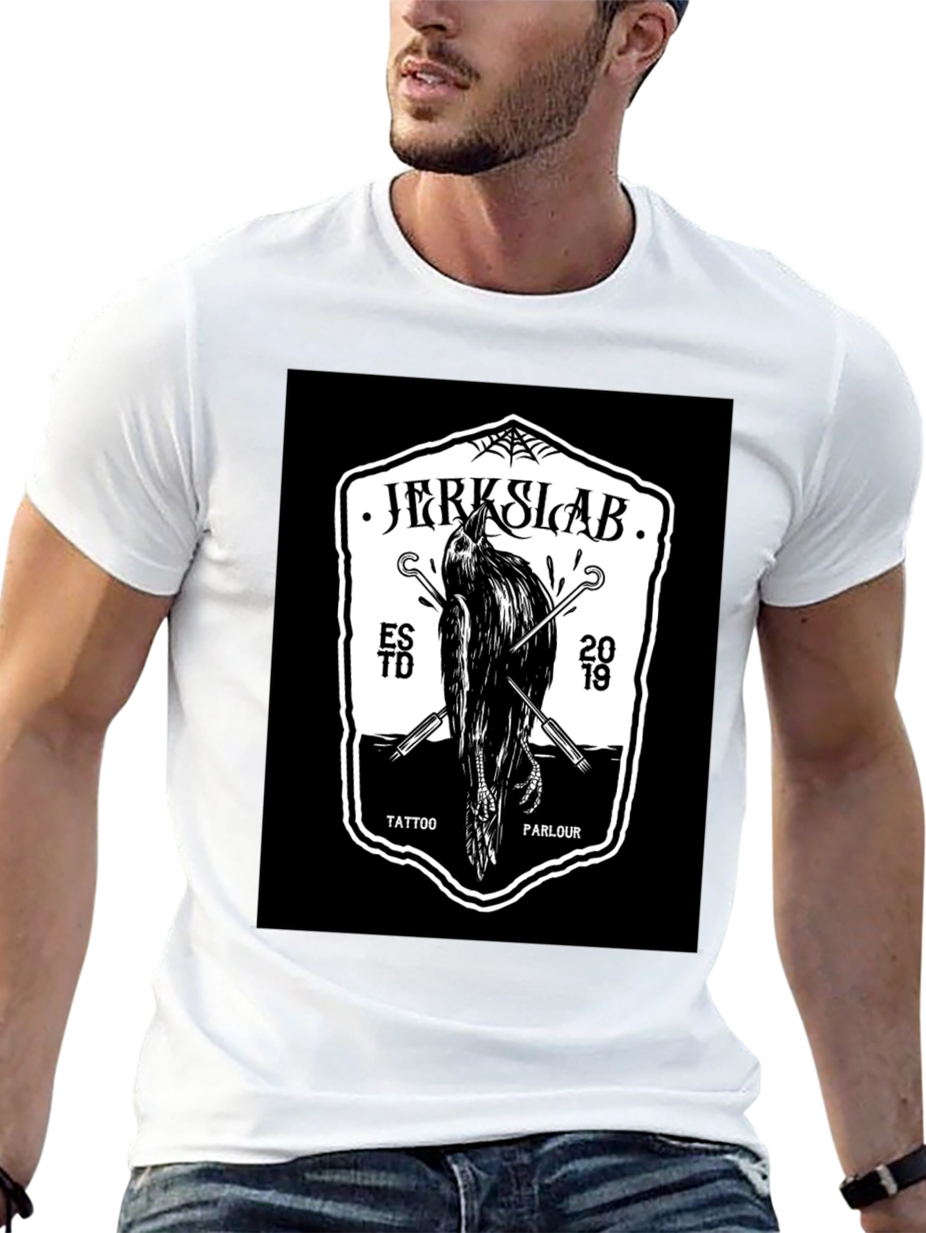 Jerkslab Tattoo Parlour Black Graphic Tee