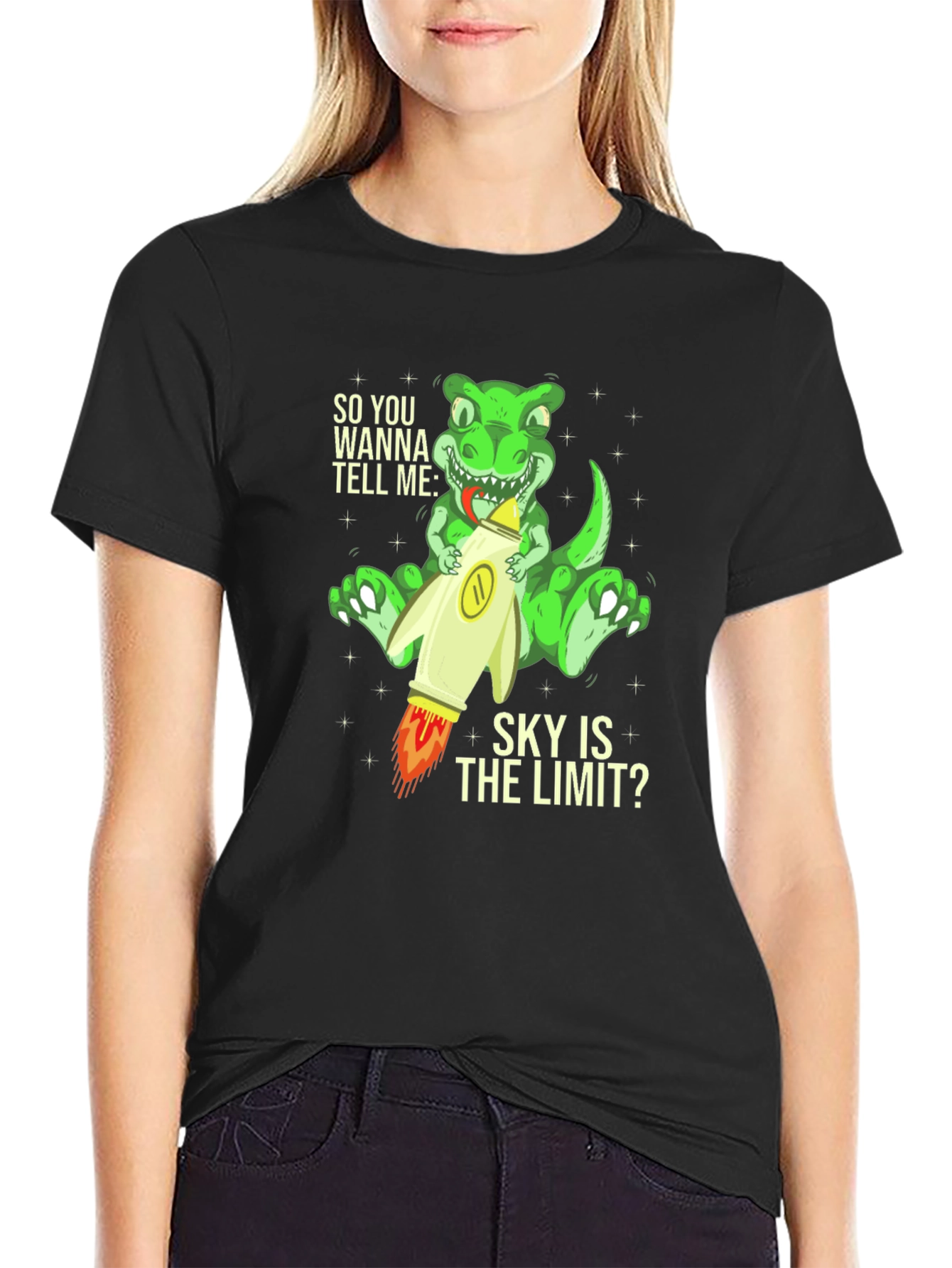 Dinosaur Rocket T-Shirt - Sky is the Limit Tee