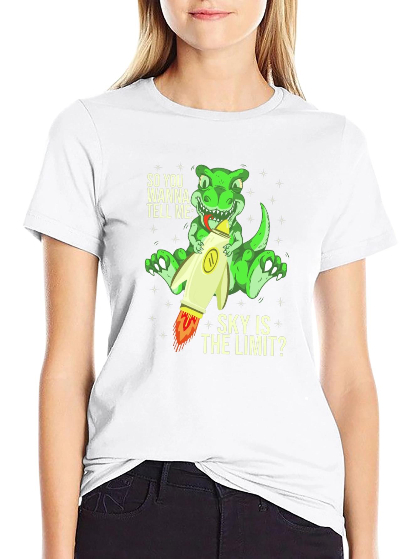 Dinosaur Rocket T-Shirt - Sky is the Limit Tee